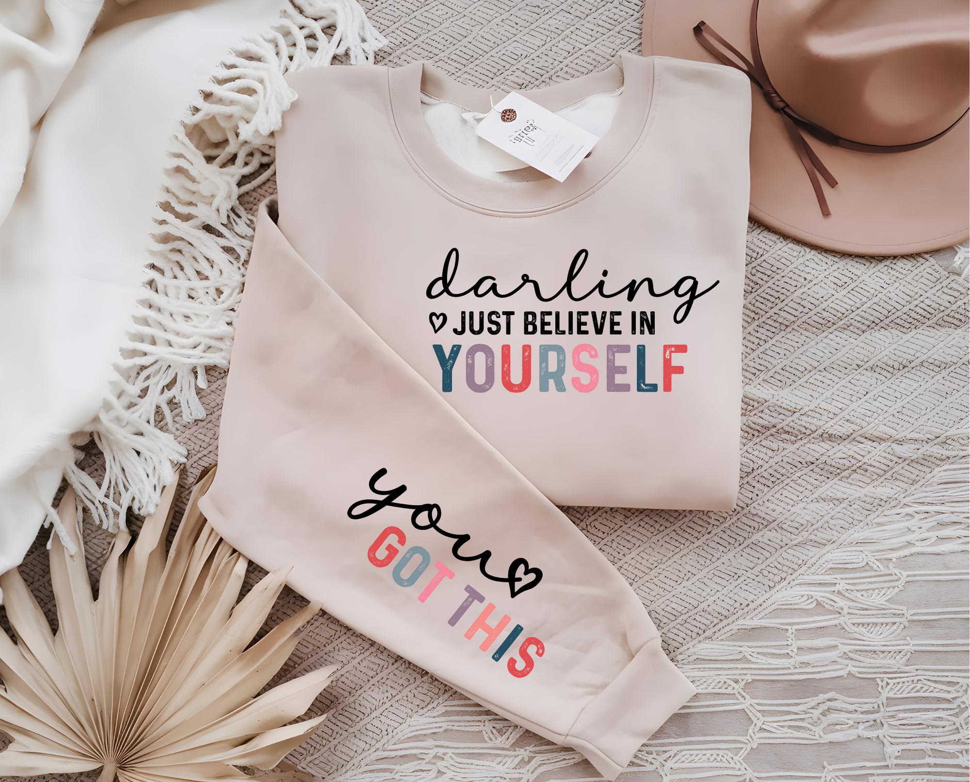 Empowering Quotes Sweatshirt, Inspirational Crewneck Jumper, Motivational Unisex Pullover, Self Belief Hoodie, Positive Vibes Top product thumbnail image Empowering Quotes Sweatshirt, Inspirational Crewneck Jumper, Motivational Unisex Pullover, Self Belief Hoodie, Positive Vibes Top product thumbnail image