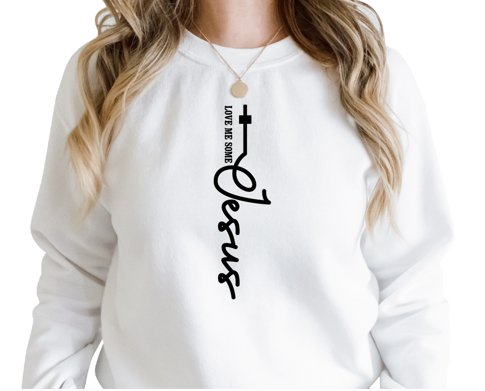Christian Unisex Trendy Sweatshirt, Love Me Some Jesus, Religious Apparel, Faith-based Pullover, Inspirational Jumper, Christianity Gift