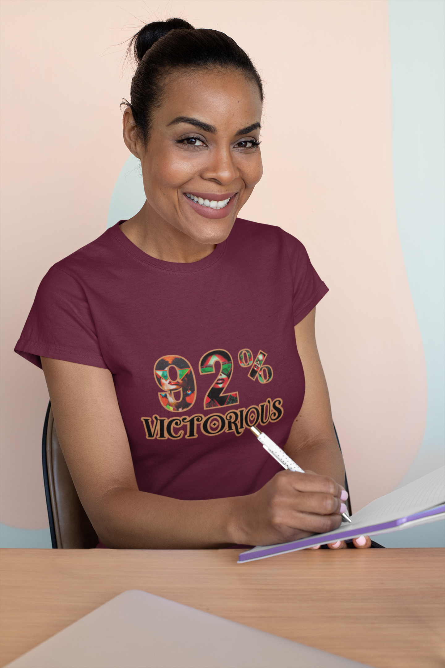 "92 Percent Victorious" Celebrating Black Women’s Empowerment Tee" Description: product thumbnail image "92 Percent Victorious" Celebrating Black Women’s Empowerment Tee" Description: product thumbnail image
