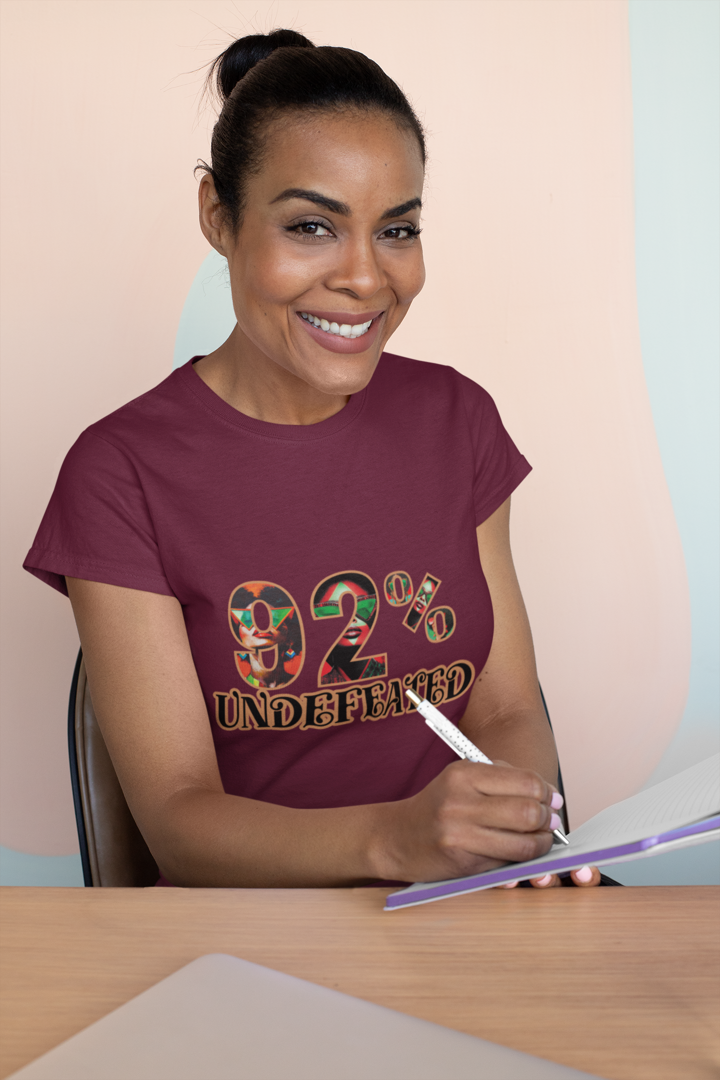 "92 Percent Undefeated" Celebrating Black Women’s Empowerment Tee product thumbnail image "92 Percent Undefeated" Celebrating Black Women’s Empowerment Tee product thumbnail image