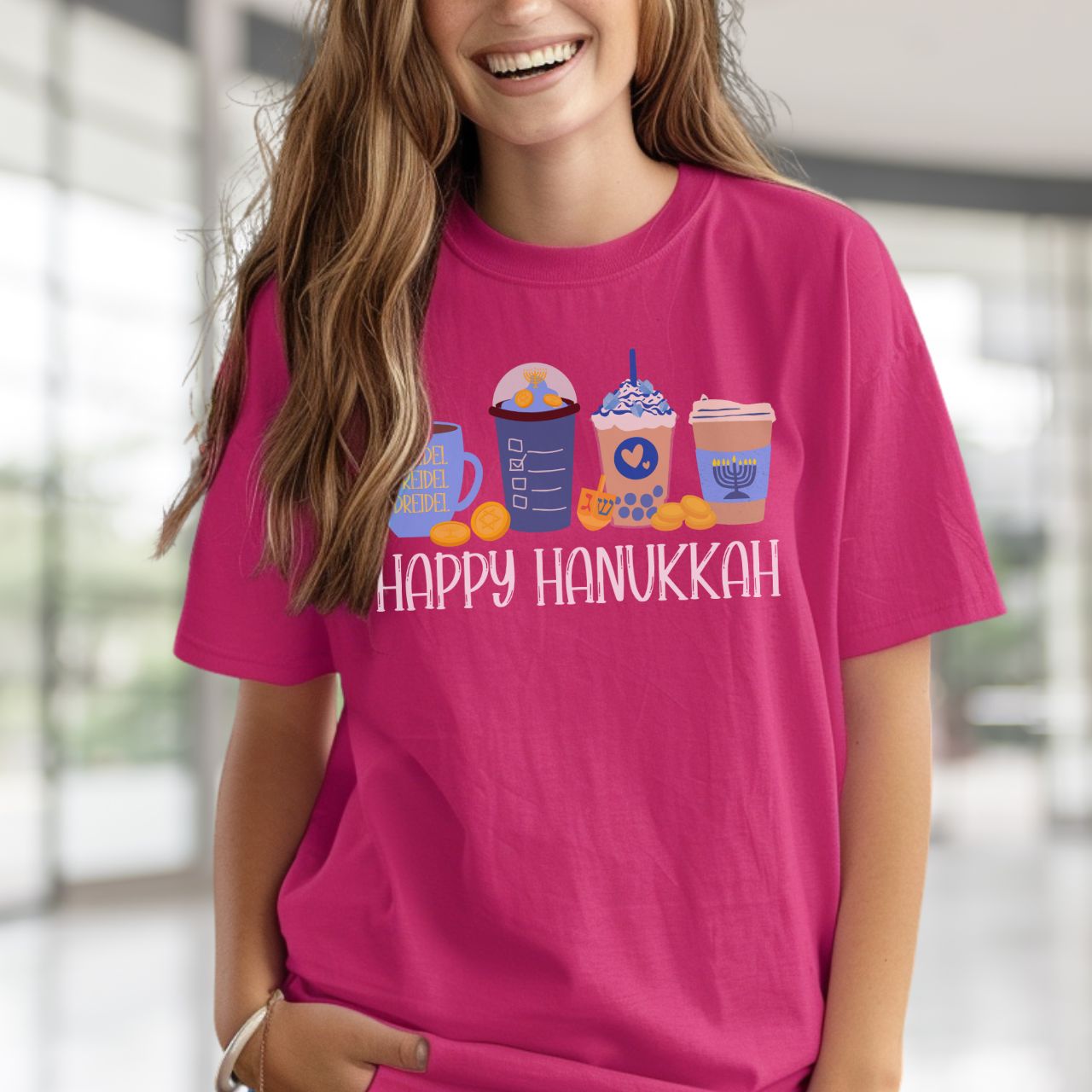 Hanukkah Shirt, Bella Coffee Latte, Hannukah Shirt, Chanukkah Shirt, Happy Hanukkah, Festival of Lights, Gift for Jewish Person, Dreidels product thumbnail image Hanukkah Shirt, Bella Coffee Latte, Hannukah Shirt, Chanukkah Shirt, Happy Hanukkah, Festival of Lights, Gift for Jewish Person, Dreidels product thumbnail image