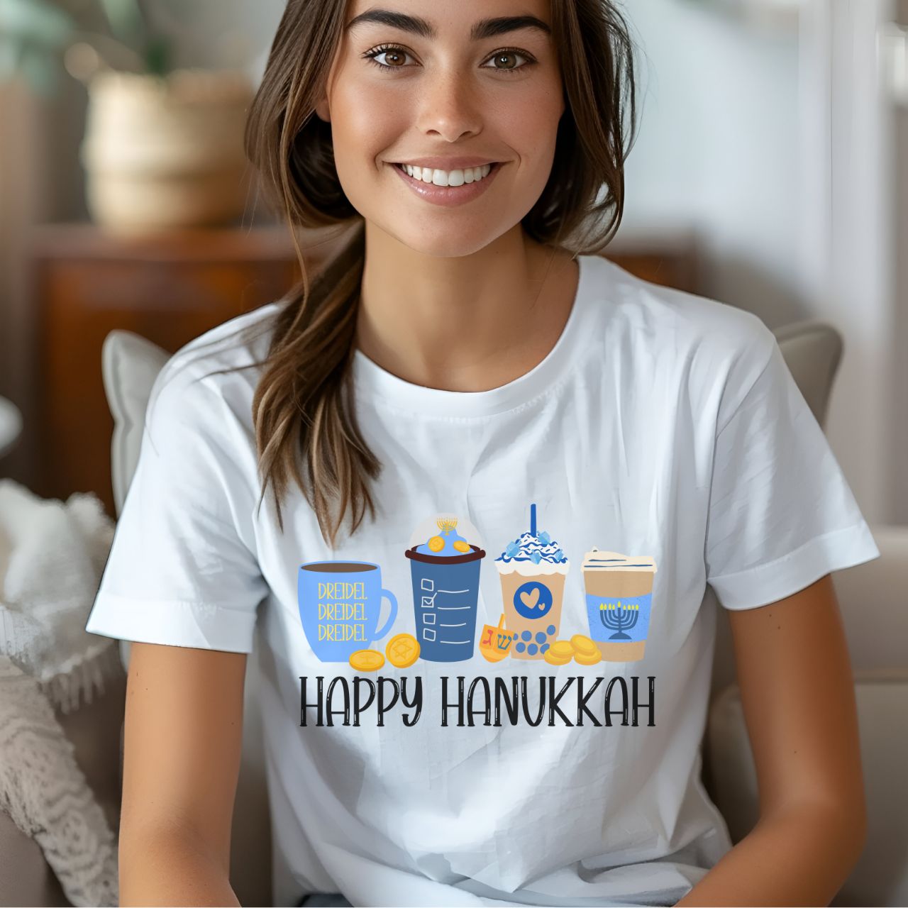 Hanukkah Shirt, Bella Coffee Latte, Hannukah Shirt, Chanukkah Shirt, Happy Hanukkah, Festival of Lights, Gift for Jewish Person, Dreidels product thumbnail image Hanukkah Shirt, Bella Coffee Latte, Hannukah Shirt, Chanukkah Shirt, Happy Hanukkah, Festival of Lights, Gift for Jewish Person, Dreidels product thumbnail image