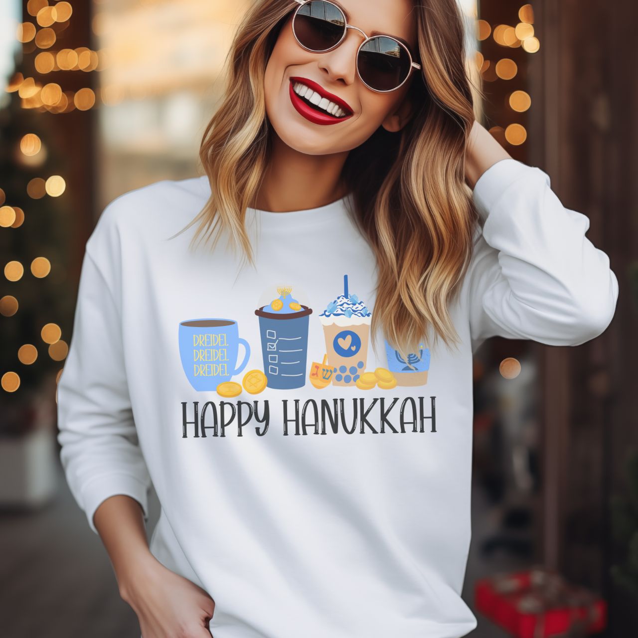 Hanukkah Shirt, Coffee Latte, Hannukah Shirt, Chanukkah Shirt, Happy Hanukkah, Festival of Lights, Gift for Jewish Person, Dreidels product thumbnail image Hanukkah Shirt, Coffee Latte, Hannukah Shirt, Chanukkah Shirt, Happy Hanukkah, Festival of Lights, Gift for Jewish Person, Dreidels product thumbnail image