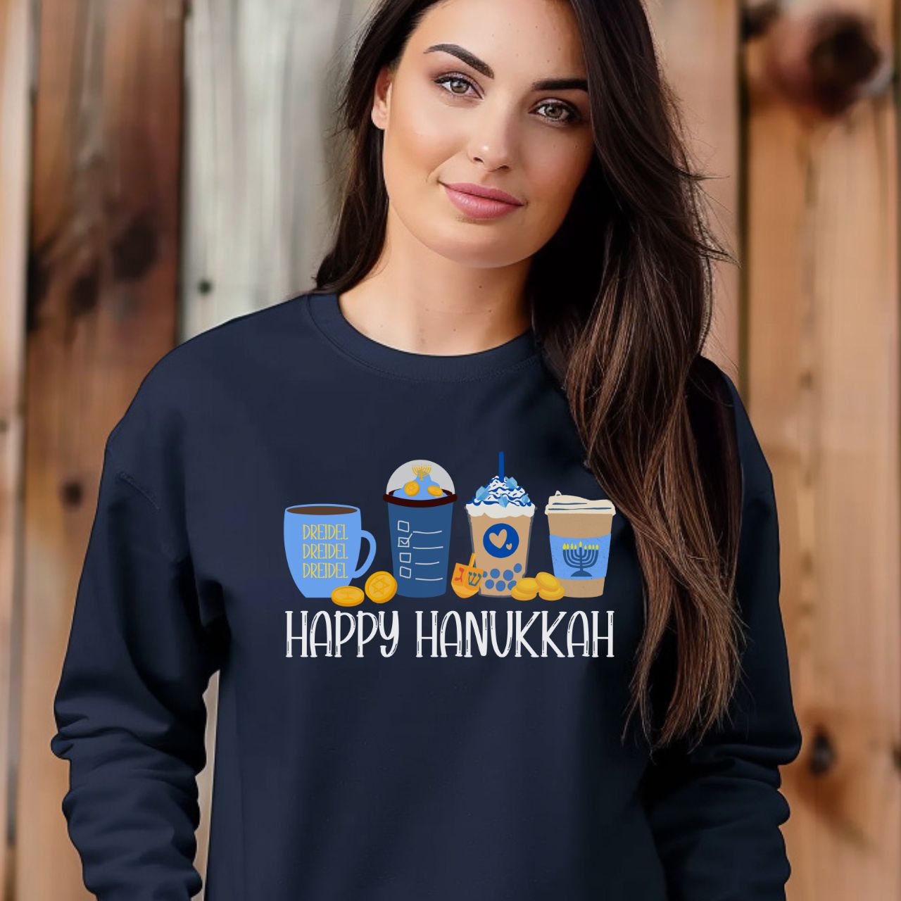 Hanukkah Shirt, Coffee Latte, Hannukah Shirt, Chanukkah Shirt, Happy Hanukkah, Festival of Lights, Gift for Jewish Person, Dreidels product thumbnail image Hanukkah Shirt, Coffee Latte, Hannukah Shirt, Chanukkah Shirt, Happy Hanukkah, Festival of Lights, Gift for Jewish Person, Dreidels product thumbnail image