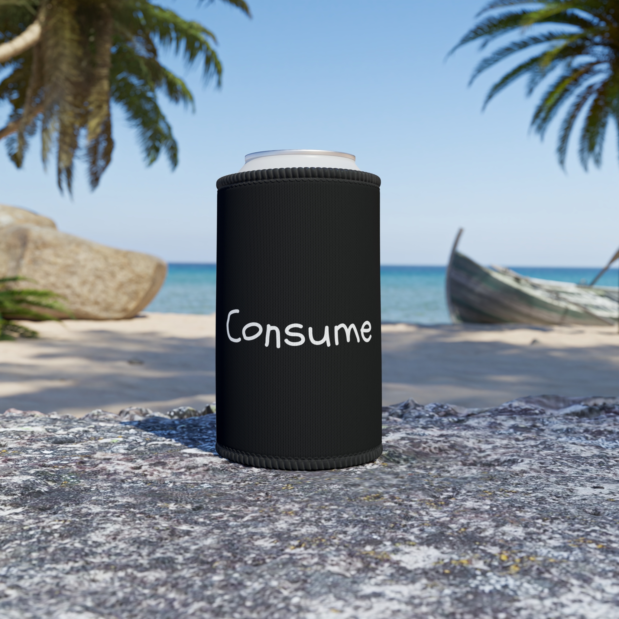 Stubby Cooler - "Consume" product thumbnail image Stubby Cooler - "Consume" product thumbnail image