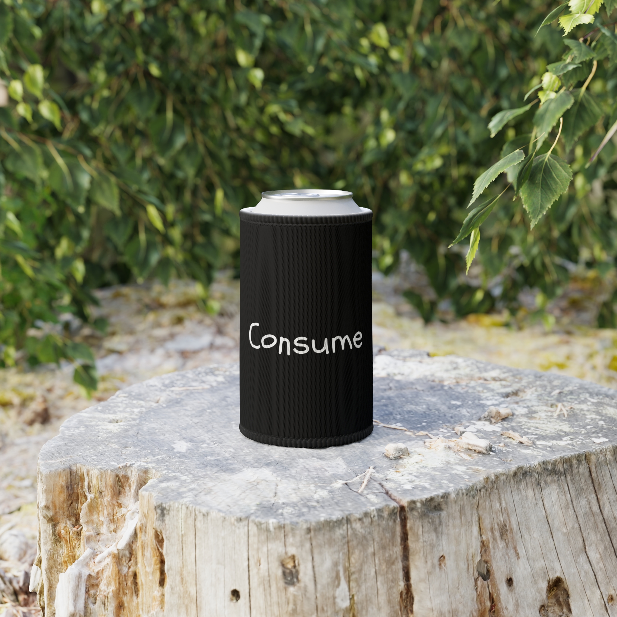 Stubby Cooler - "Consume" product thumbnail image Stubby Cooler - "Consume" product thumbnail image