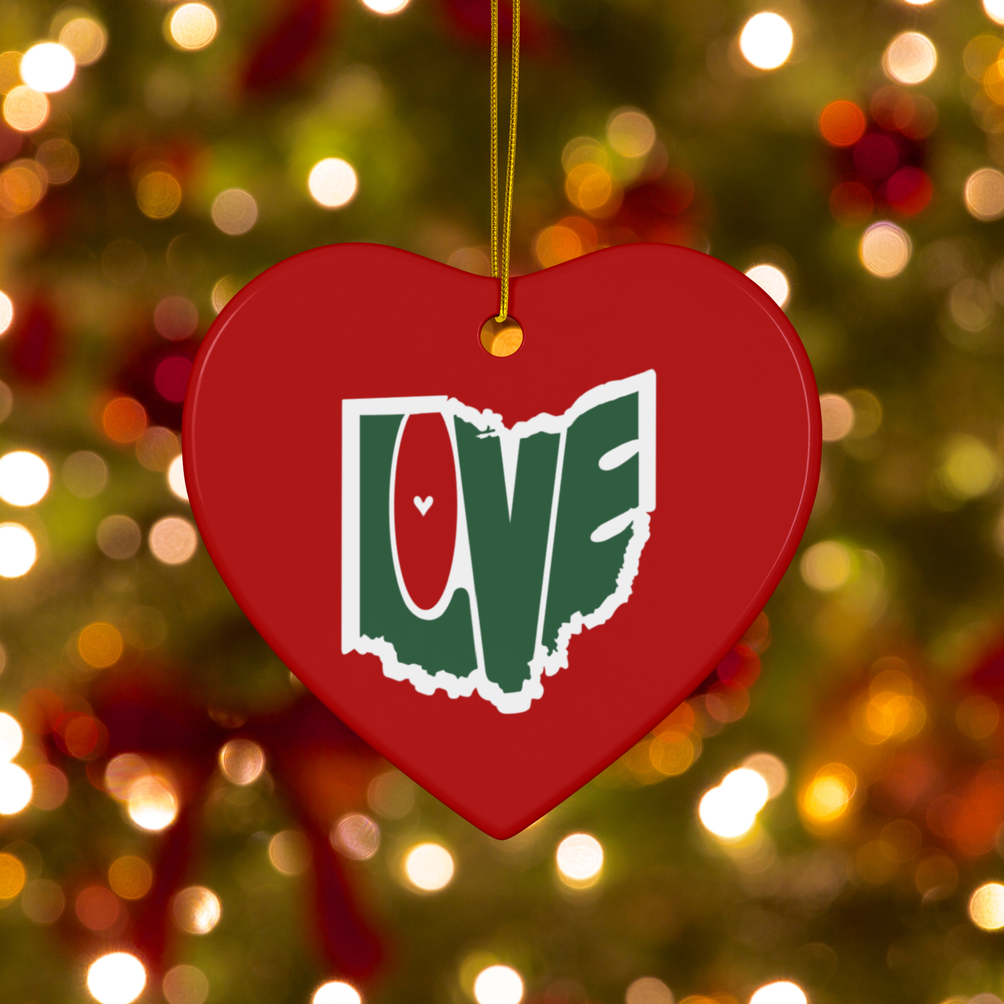 Ohio Ornament Set - Love Ohio Ornaments, Double-Sided Holiday Ornament, Christmas Tree Decoration, Ohio Gift, Set of 3 or 5 or 10 product thumbnail image Ohio Ornament Set - Love Ohio Ornaments, Double-Sided Holiday Ornament, Christmas Tree Decoration, Ohio Gift, Set of 3 or 5 or 10 product thumbnail image