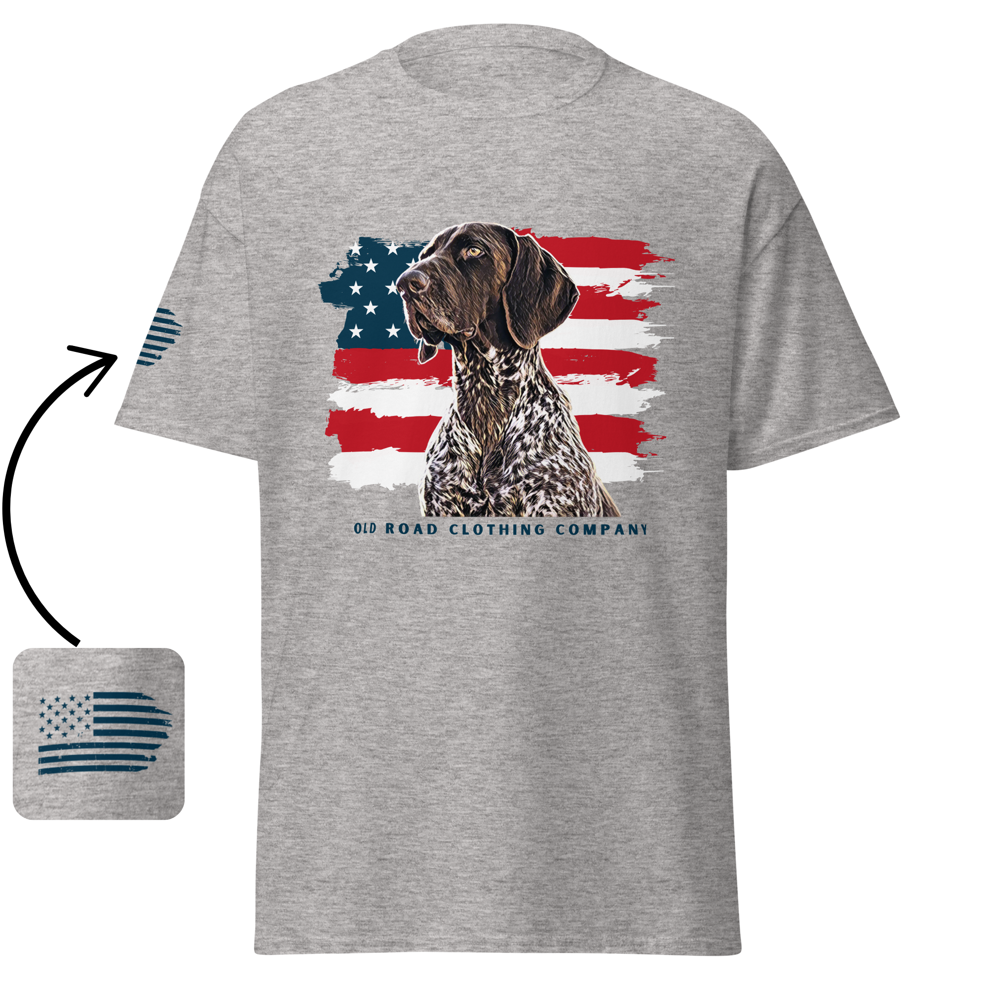 GSP T Shirt | GSP American Flag T Shirt | Upland Hunting Dog | Pheasant Hunting Dog | German Shorthaired Pointer | Grouse Hunting Shirt GSP T Shirt | GSP American Flag T Shirt | Upland Hunting Dog | Pheasant Hunting Dog | German Shorthaired Pointer | Grouse Hunting Shirt
