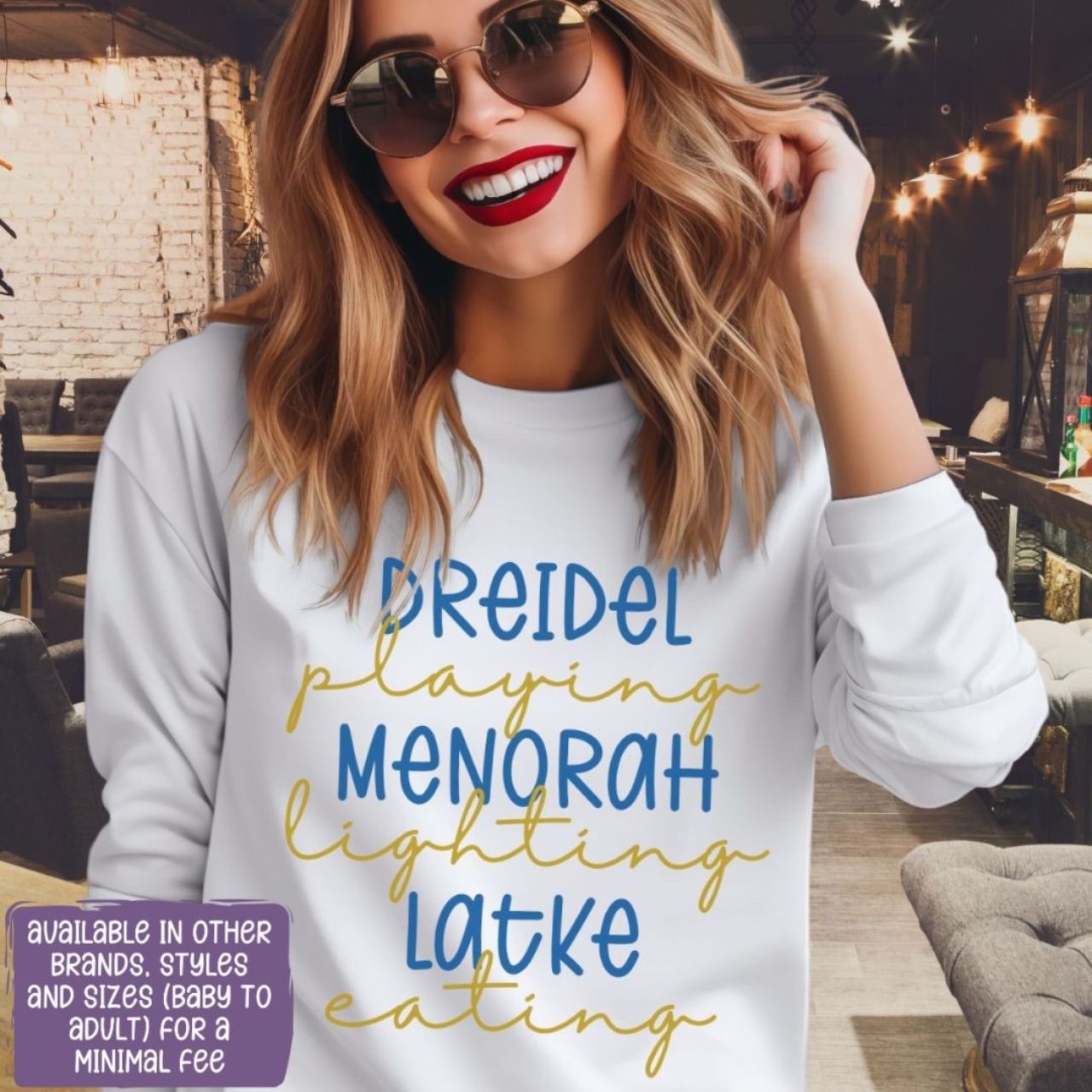 Hanukkah Shirt, Dreidel Shirt, Latkes, Chanukkah Shirt, Happy Hanukkah, Festival of Lights, Gift for Jewish Person, Dreidels