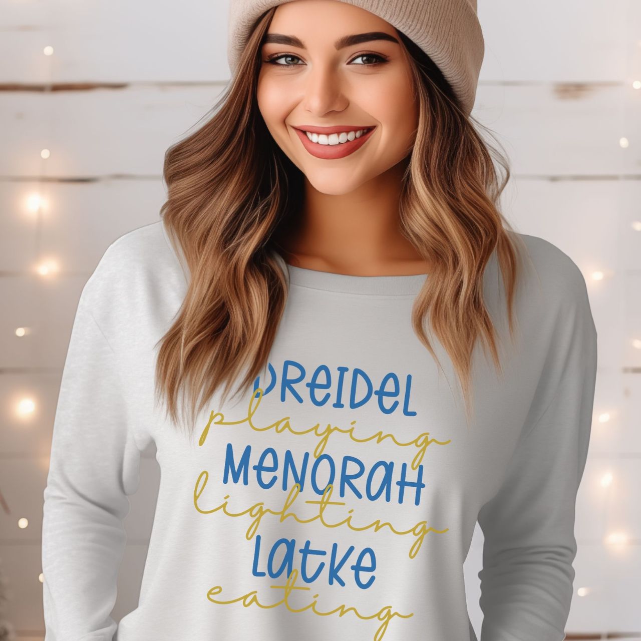 Hanukkah Shirt, Dreidel Shirt, Latkes, Chanukkah Shirt, Happy Hanukkah, Festival of Lights, Gift for Jewish Person, Dreidels product thumbnail image Hanukkah Shirt, Dreidel Shirt, Latkes, Chanukkah Shirt, Happy Hanukkah, Festival of Lights, Gift for Jewish Person, Dreidels product thumbnail image