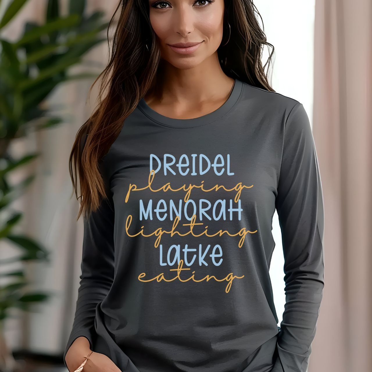 Hanukkah Shirt, Dreidel Shirt, Latkes, Chanukkah Shirt, Happy Hanukkah, Festival of Lights, Gift for Jewish Person, Dreidels product thumbnail image Hanukkah Shirt, Dreidel Shirt, Latkes, Chanukkah Shirt, Happy Hanukkah, Festival of Lights, Gift for Jewish Person, Dreidels product thumbnail image