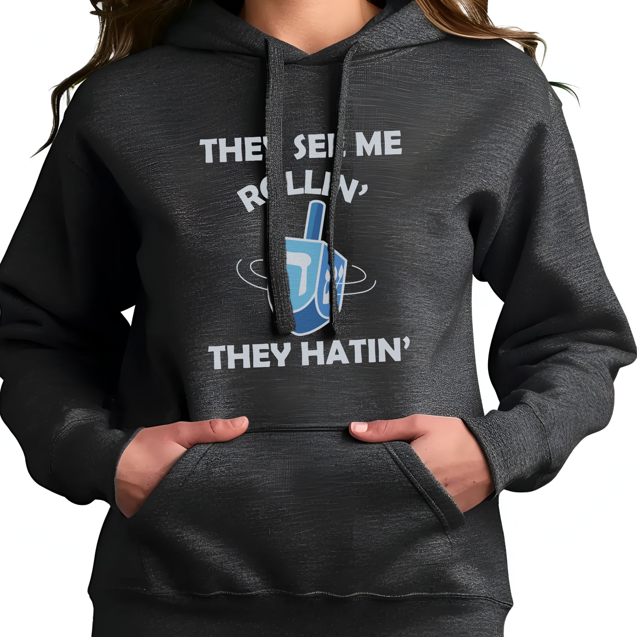 Funny Hanukkah Dreidel Hoodie Sweatshirt, Jewish Holiday Gift, Hanukkah Apparel, Festival of Lights Top, Jewish Tradition Clothing, Fun product thumbnail image Funny Hanukkah Dreidel Hoodie Sweatshirt, Jewish Holiday Gift, Hanukkah Apparel, Festival of Lights Top, Jewish Tradition Clothing, Fun product thumbnail image