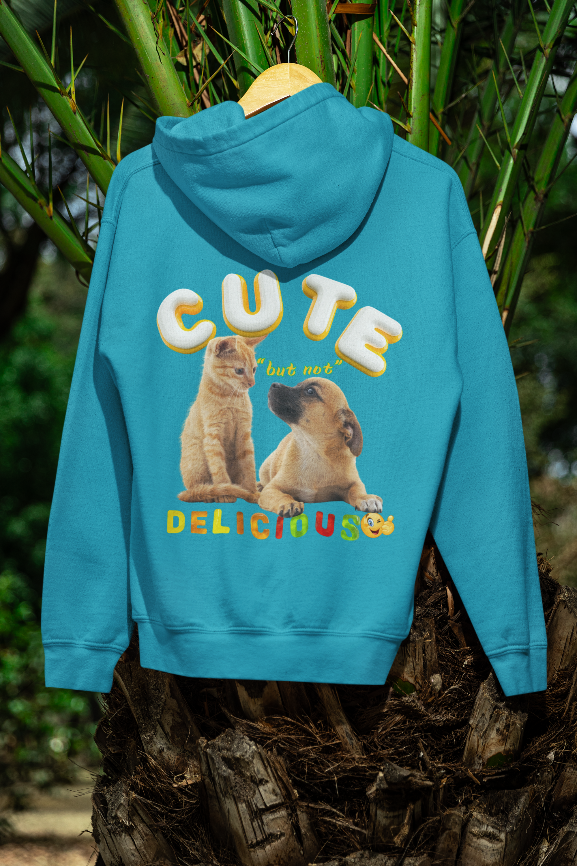 "Cute but Not Delicious" Hoodie – Adorable Style with a Messa