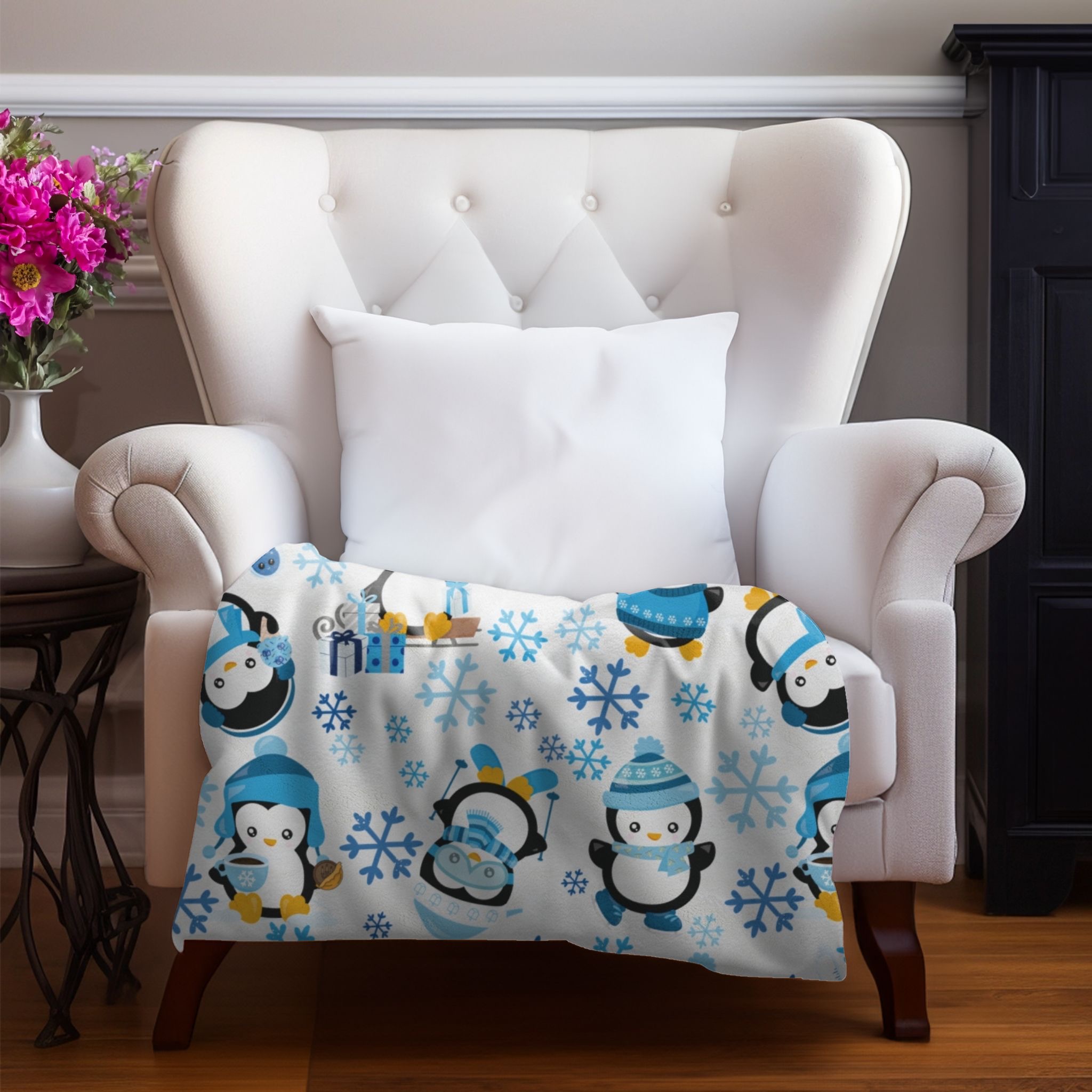 Hanukkah Penguins Velveteen Plush Blanket, Hanukkah Blanket, Gift for Hanukkah, Gift For Jewish Person,Happy Hanukkah,Hanukkah Plush Blanket product thumbnail image Hanukkah Penguins Velveteen Plush Blanket, Hanukkah Blanket, Gift for Hanukkah, Gift For Jewish Person,Happy Hanukkah,Hanukkah Plush Blanket product thumbnail image
