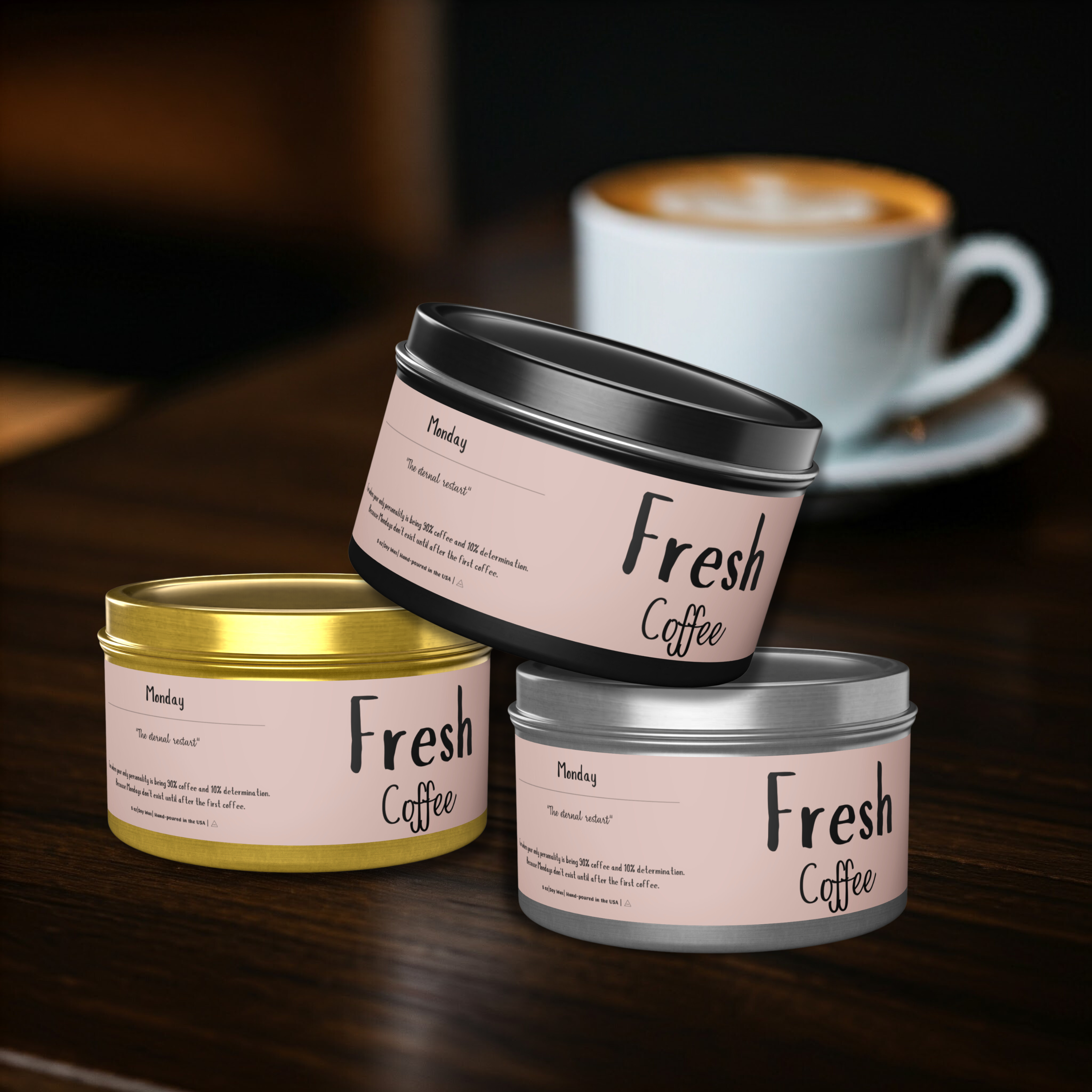 Fresh Coffee Scented Candle | Monday Morning Motivation | Daily Reminder Collection Fresh Coffee Scented Candle | Monday Morning Motivation | Daily Reminder Collection