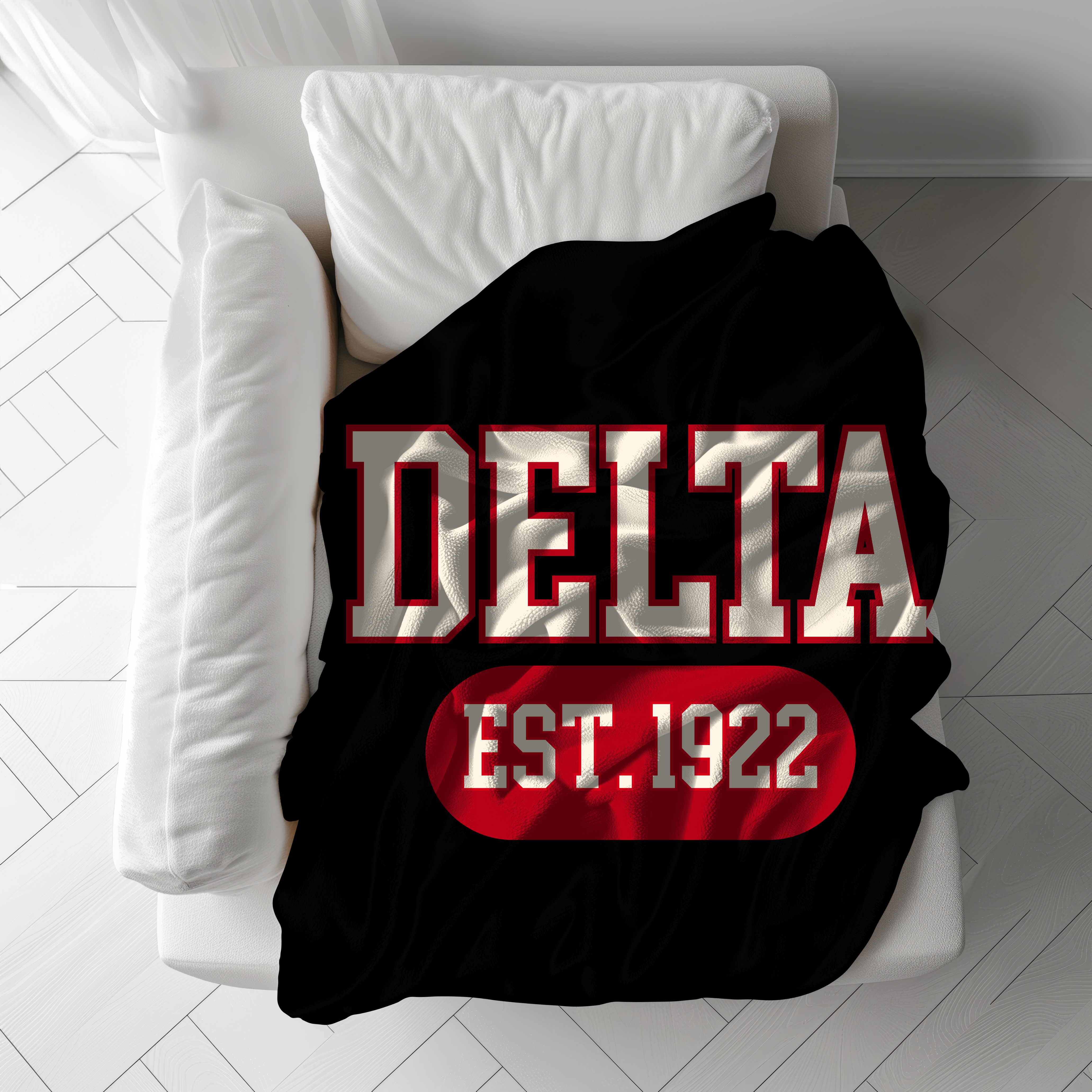 Red Diva Sorority Sherpa Blanket - Collectors Gift, 1913 Design, Greek Letters, Crimson and Cream Paraphernalia Merch, Fleece Throw product thumbnail image Red Diva Sorority Sherpa Blanket - Collectors Gift, 1913 Design, Greek Letters, Crimson and Cream Paraphernalia Merch, Fleece Throw product thumbnail image
