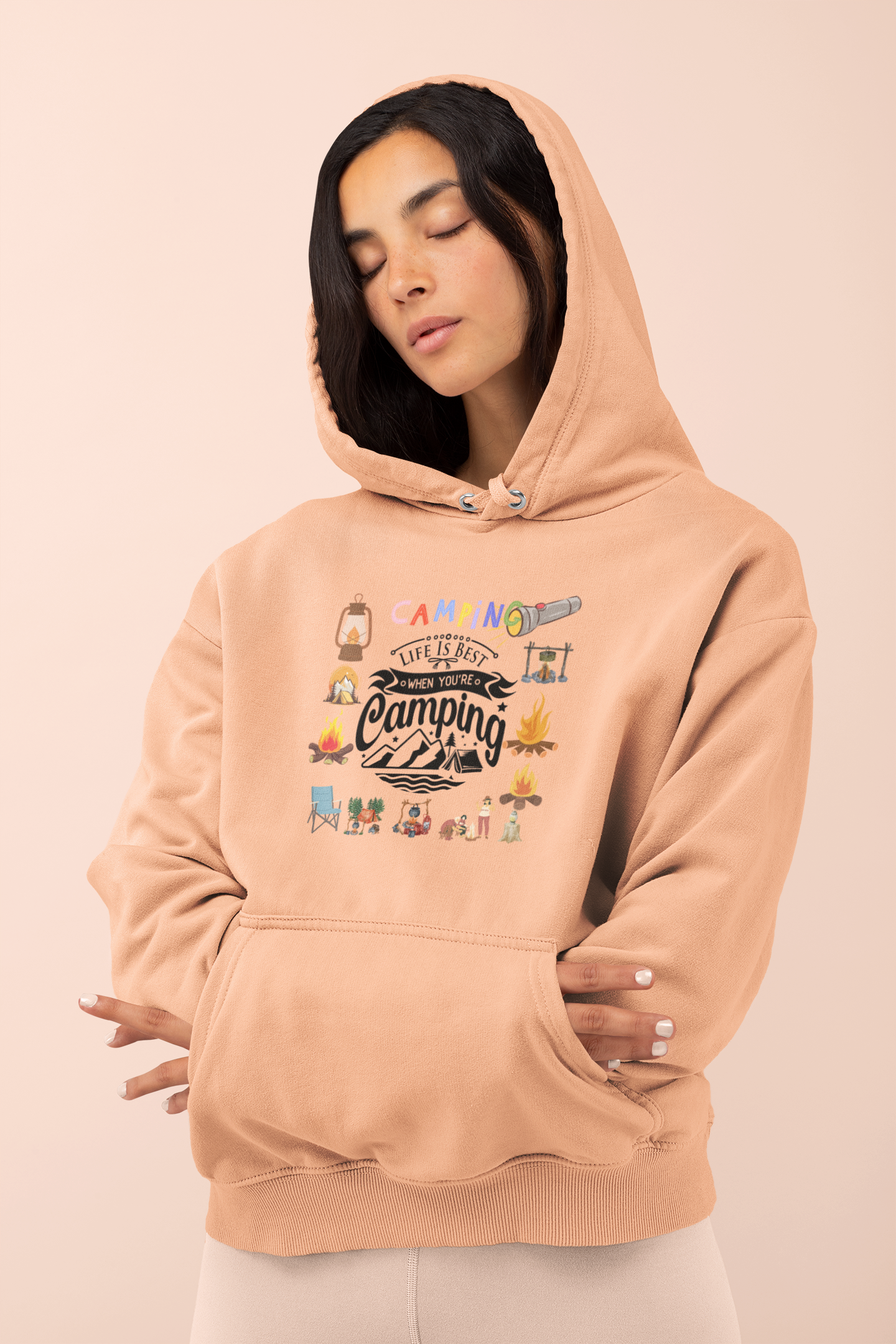 Unisex Lightweight Hooded Sweatshirt product thumbnail image