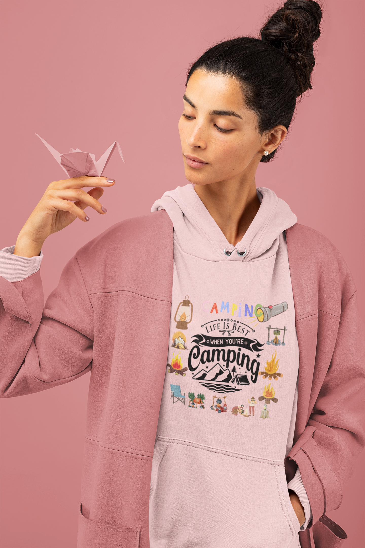 Unisex Lightweight Hooded Sweatshirt product thumbnail image