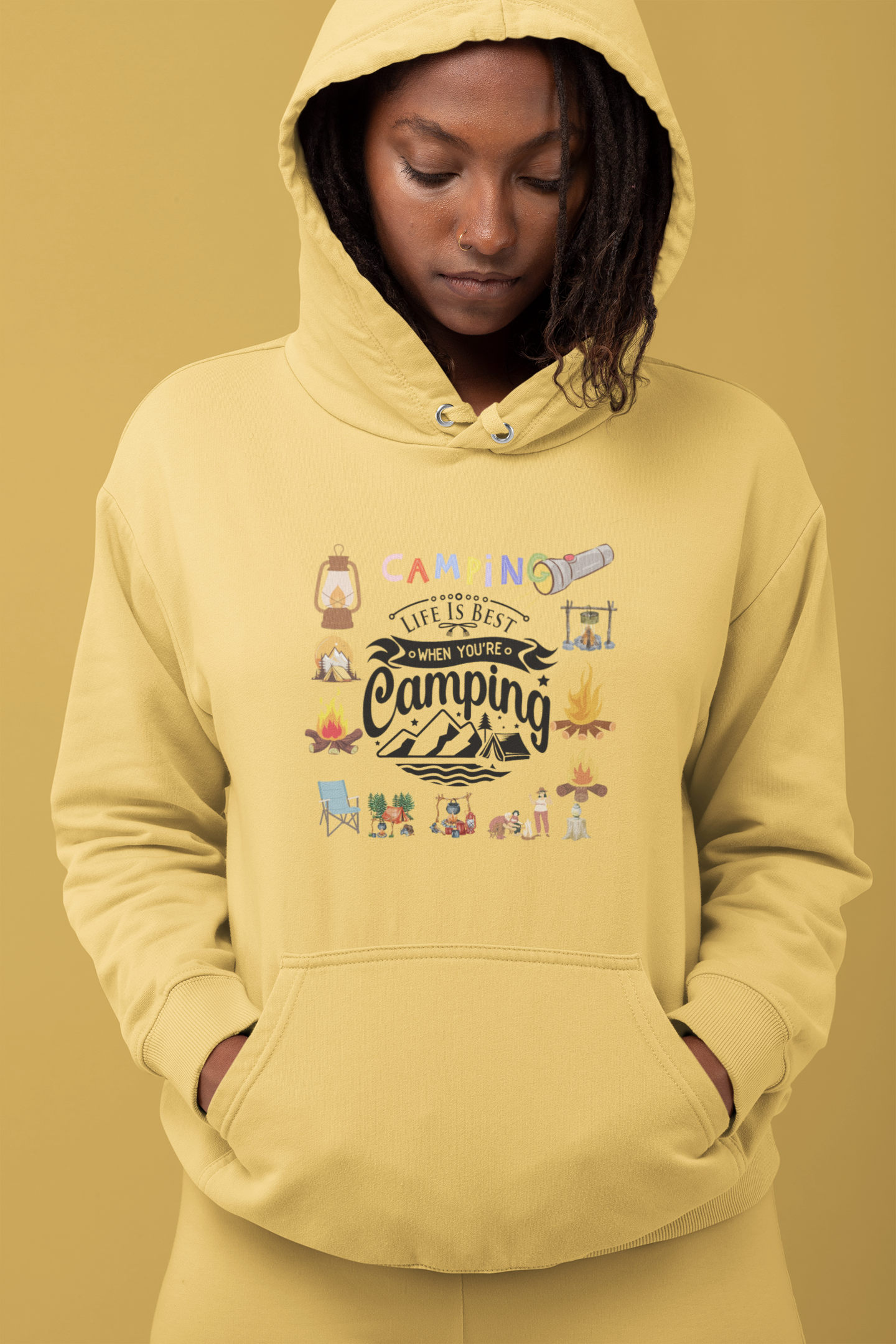 Unisex Lightweight Hooded Sweatshirt product thumbnail image