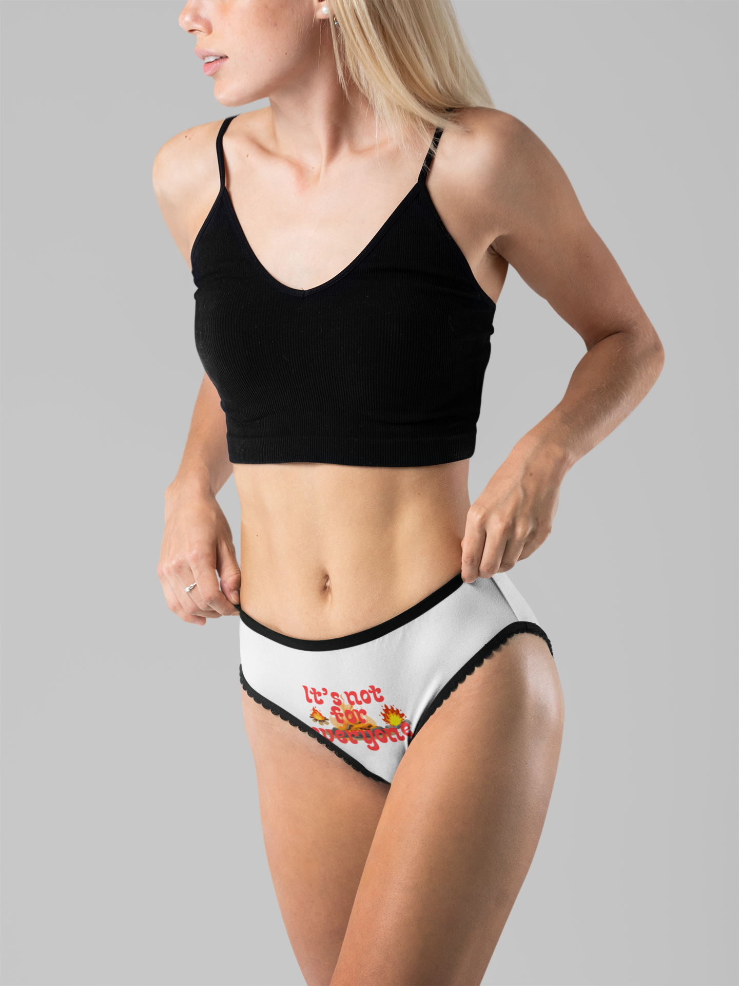 Underwear, Women's Briefs: It's Not for Everyone Message, Panties, Lingerie, Funny Undergarments, Gift for Her, Novelty Intimates, Cheeky product thumbnail image