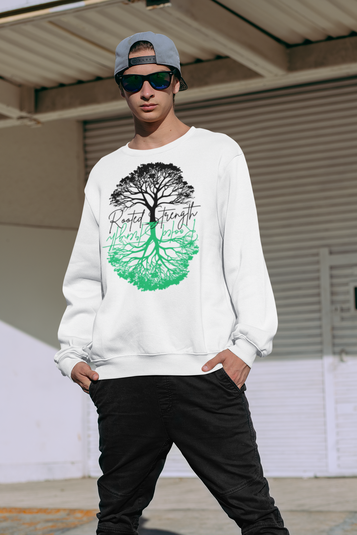 Tree and Shadow sweatshirt, Rooted Strength Sweatshirt, Tree Shadow Design, Men Women Jumper, Winter Pullover, Nature Lover Gift product thumbnail image Tree and Shadow sweatshirt, Rooted Strength Sweatshirt, Tree Shadow Design, Men Women Jumper, Winter Pullover, Nature Lover Gift product thumbnail image