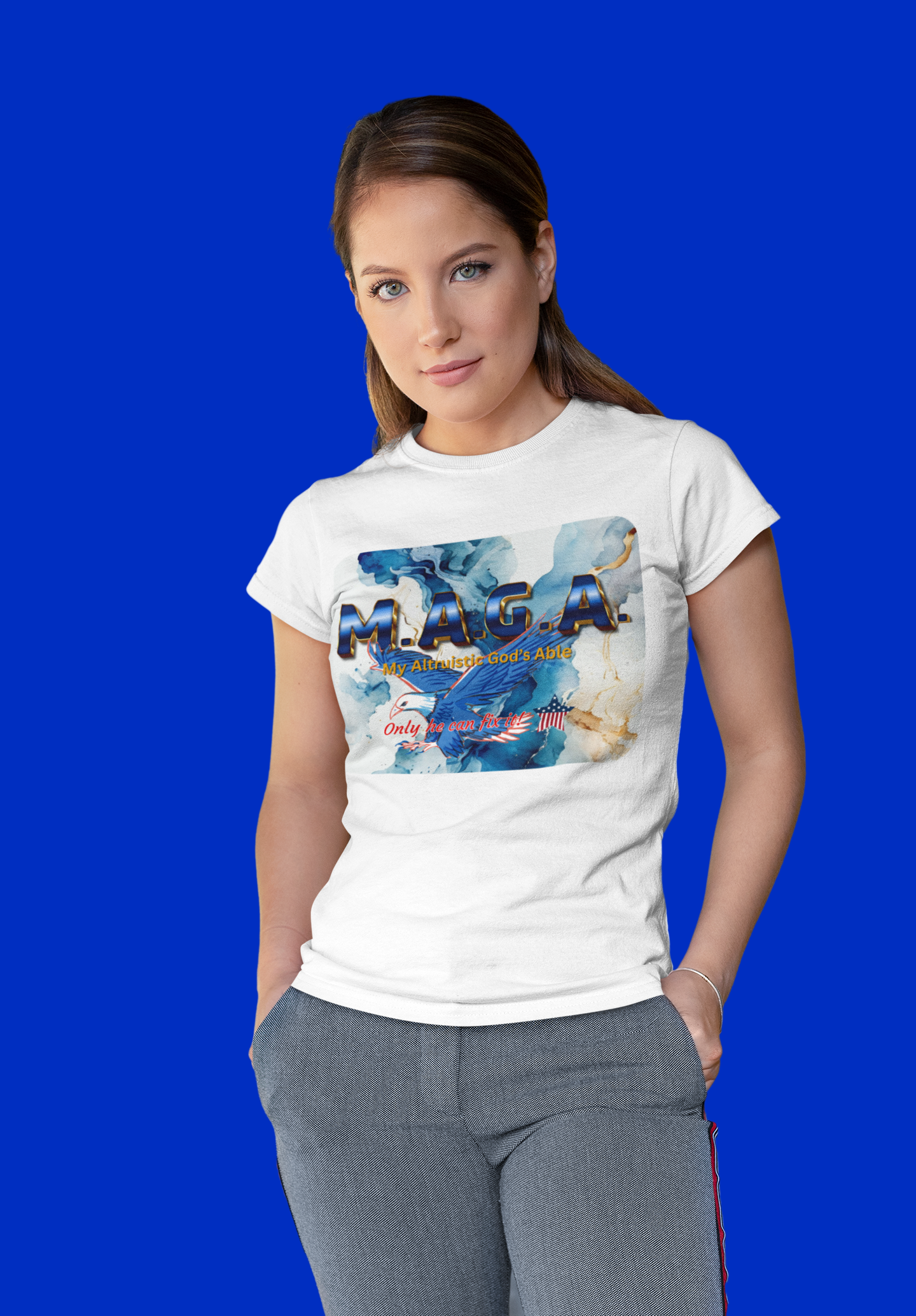 M.A.G.A. - My Altruistic God's Able Unisex Heavy Cotton T-Shirt product thumbnail image