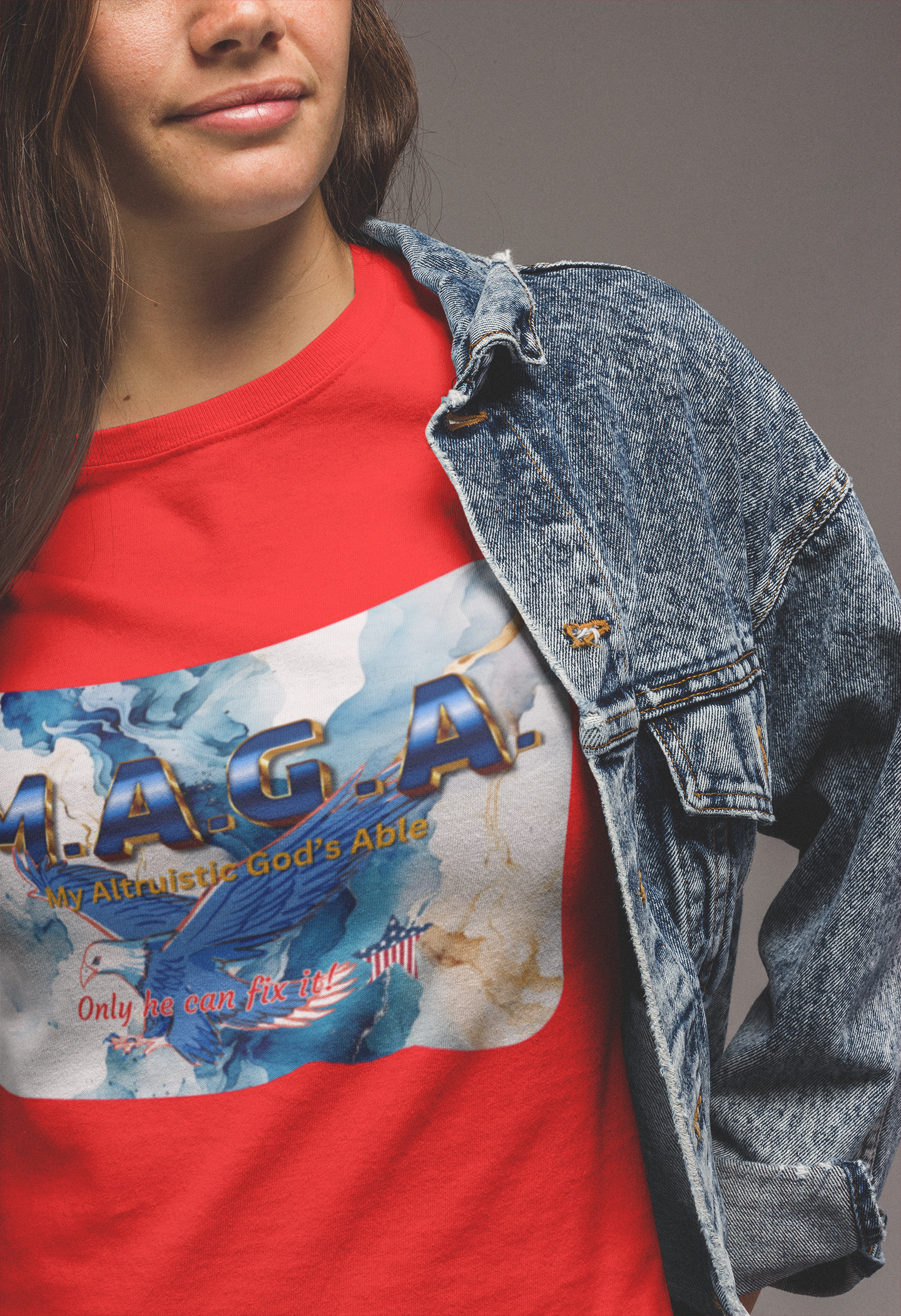 M.A.G.A. - My Altruistic God's Able Unisex Heavy Cotton T-Shirt product thumbnail image
