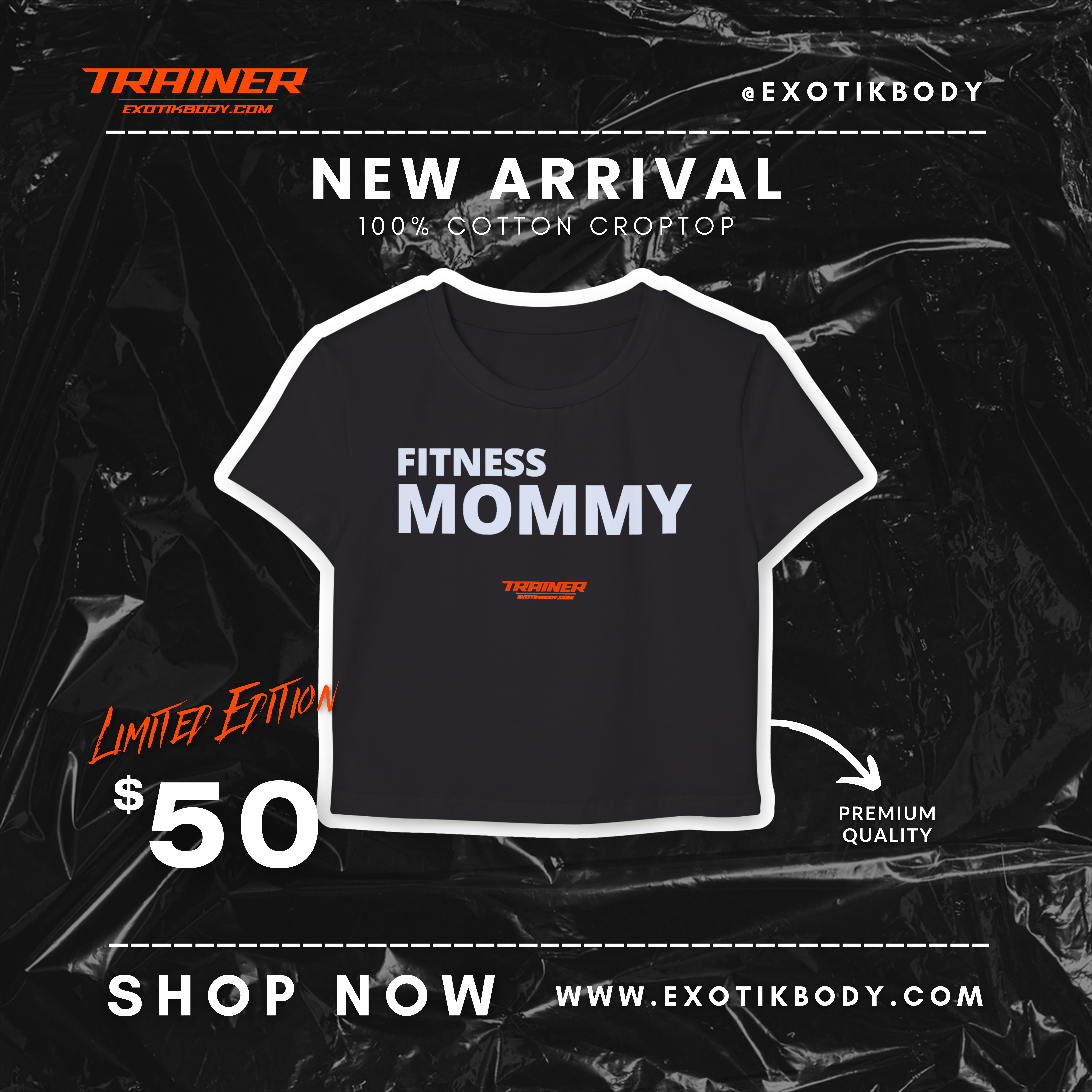 Women's Crop - Fitness Mommy Women's Crop - Fitness Mommy