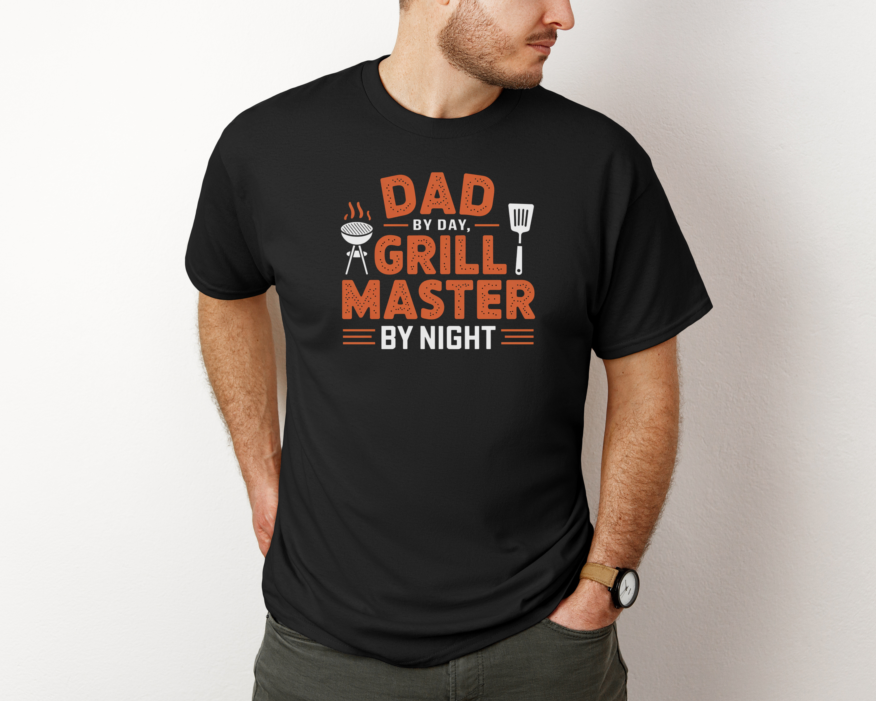 "Dad by Day, Grill Master by Night" T-shirt Heavy Cotton S to 5XL product thumbnail image "Dad by Day, Grill Master by Night" T-shirt Heavy Cotton S to 5XL product thumbnail image