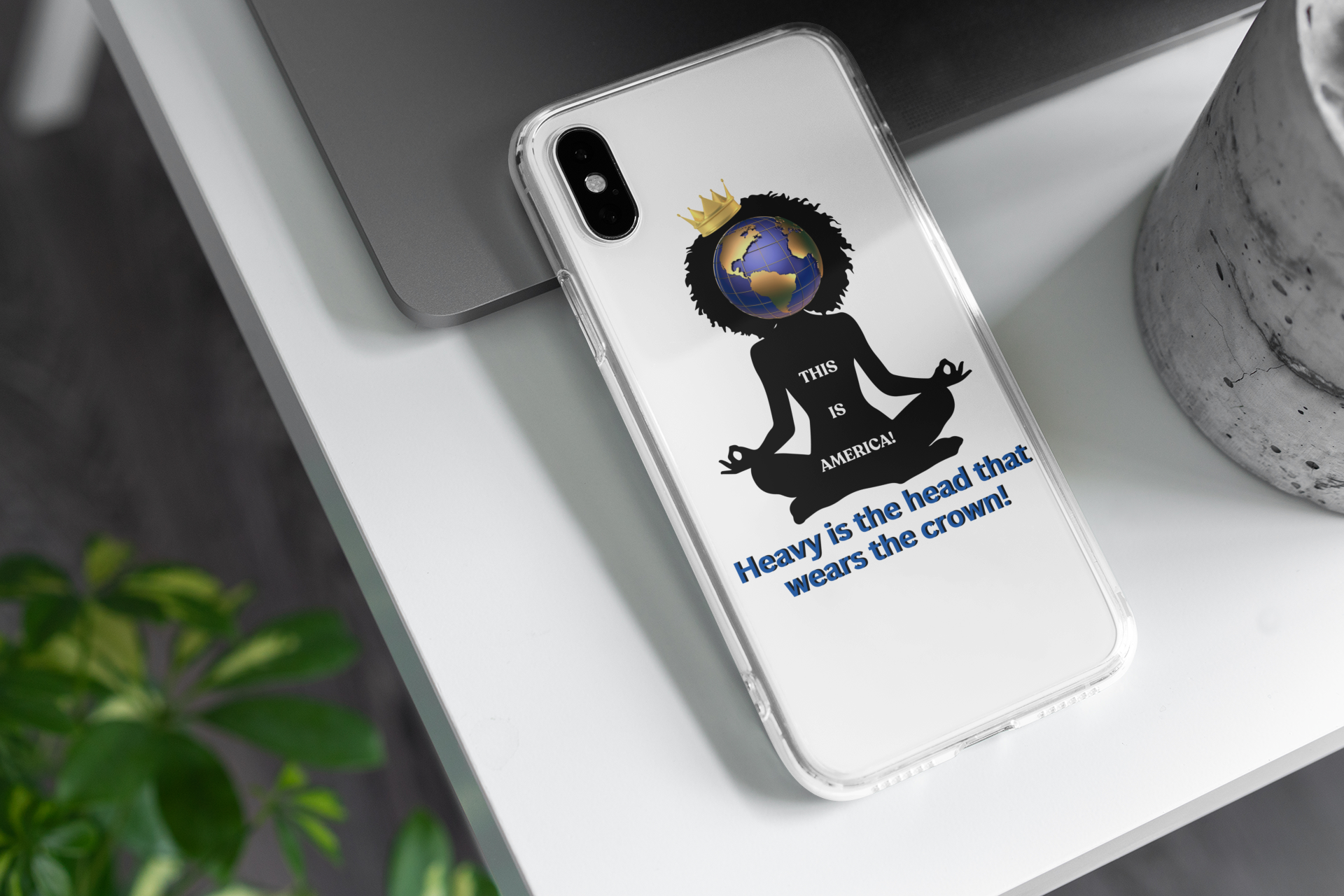 "Heavy is the Head" Clear Cellphone Case Cases, Inspirational Cellphone Case for iPhone and Samsung Phones, Custom Cellphone Case product thumbnail image