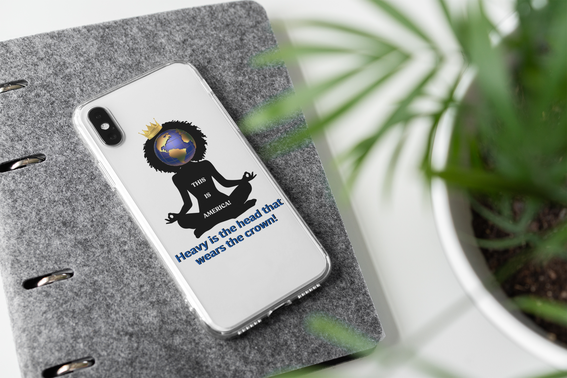 "Heavy is the Head" Clear Cellphone Case Cases, Inspirational Cellphone Case for iPhone and Samsung Phones, Custom Cellphone Case product thumbnail image