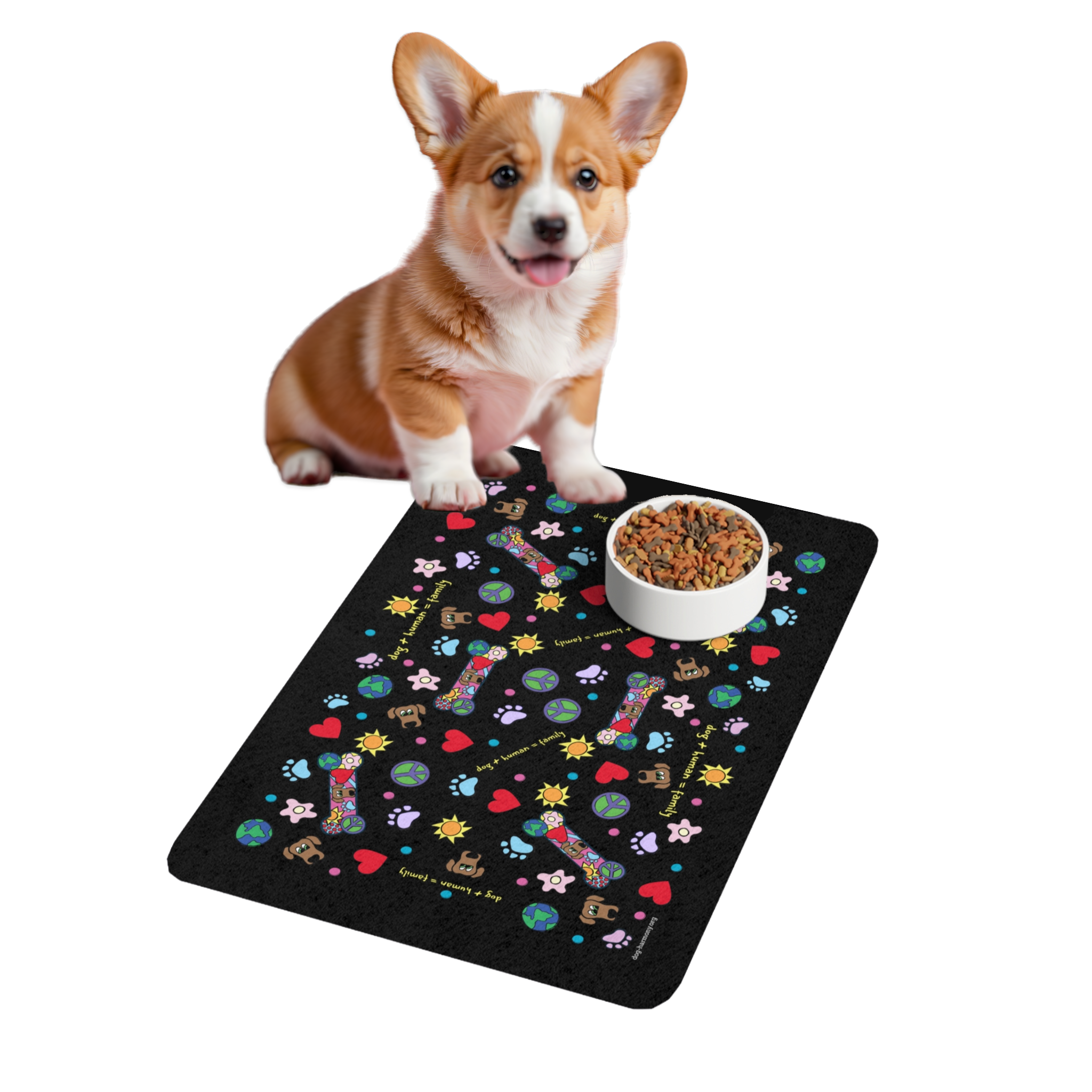 Pet Food Mat Black (12x18) product thumbnail image Pet Food Mat Black (12x18) product thumbnail image