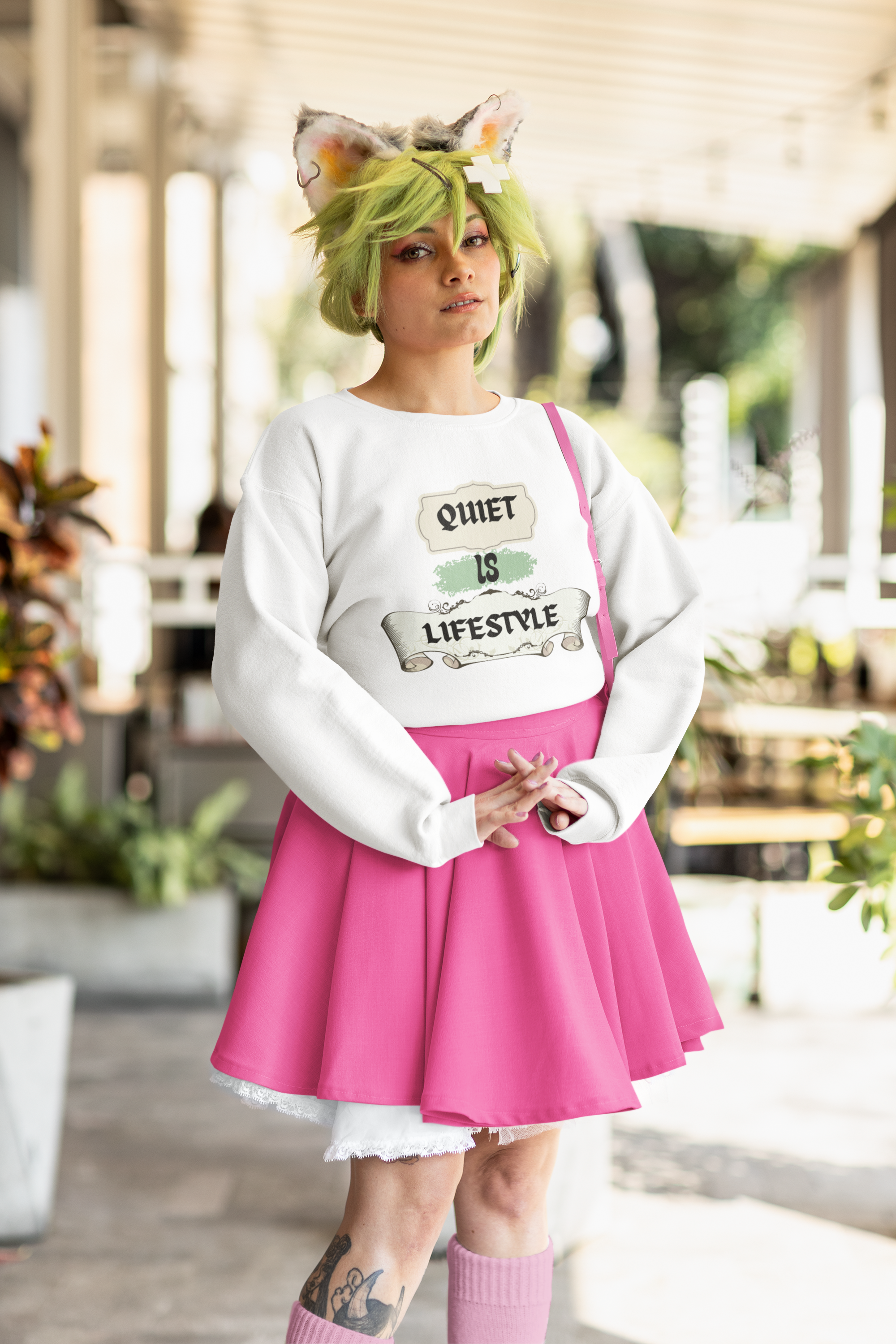 Quiet is Lifestyle, lifestyle sweater, cozy sweatshirt,  product thumbnail image