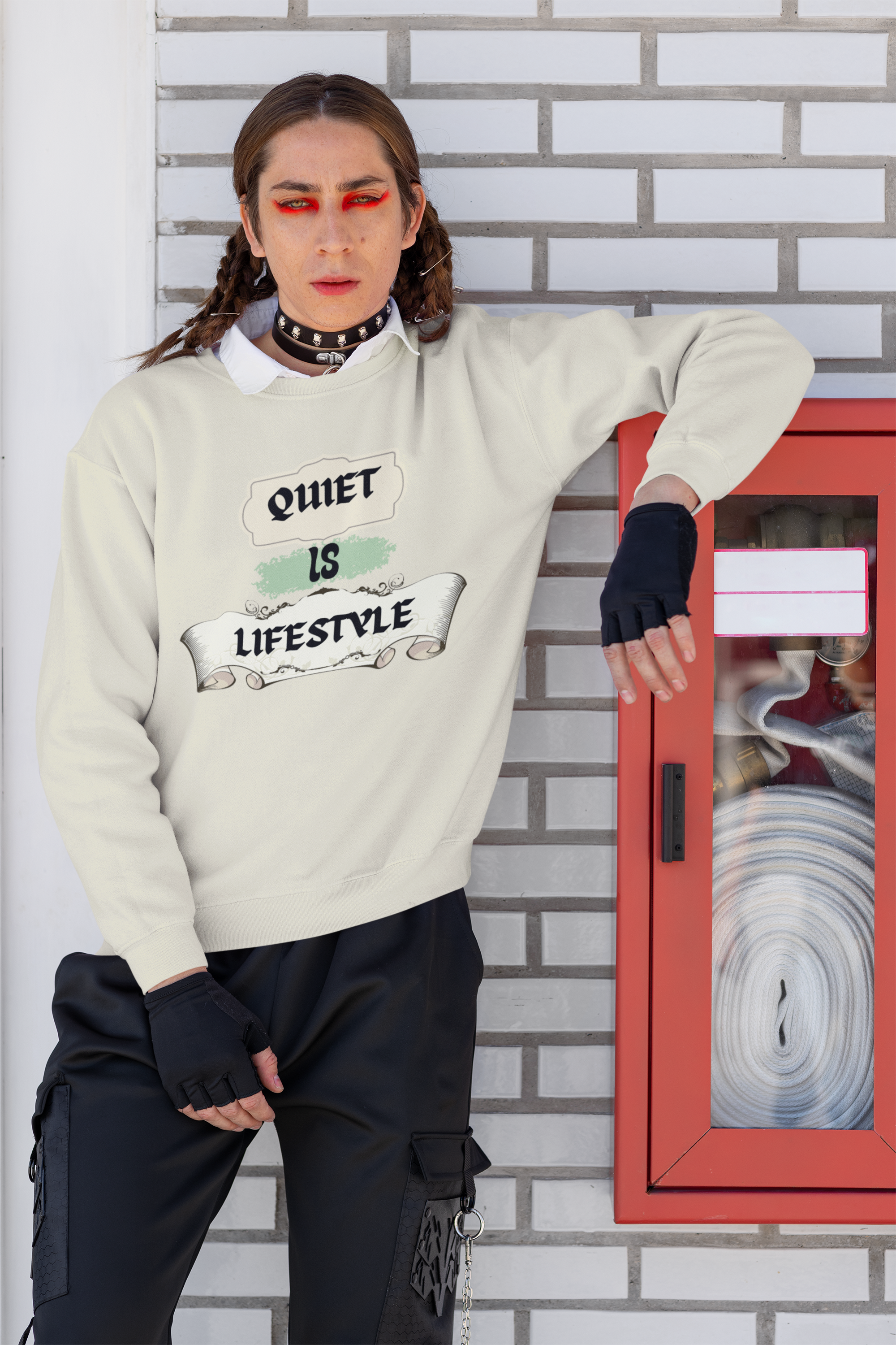 Quiet is Lifestyle, lifestyle sweater, cozy sweatshirt,  product thumbnail image