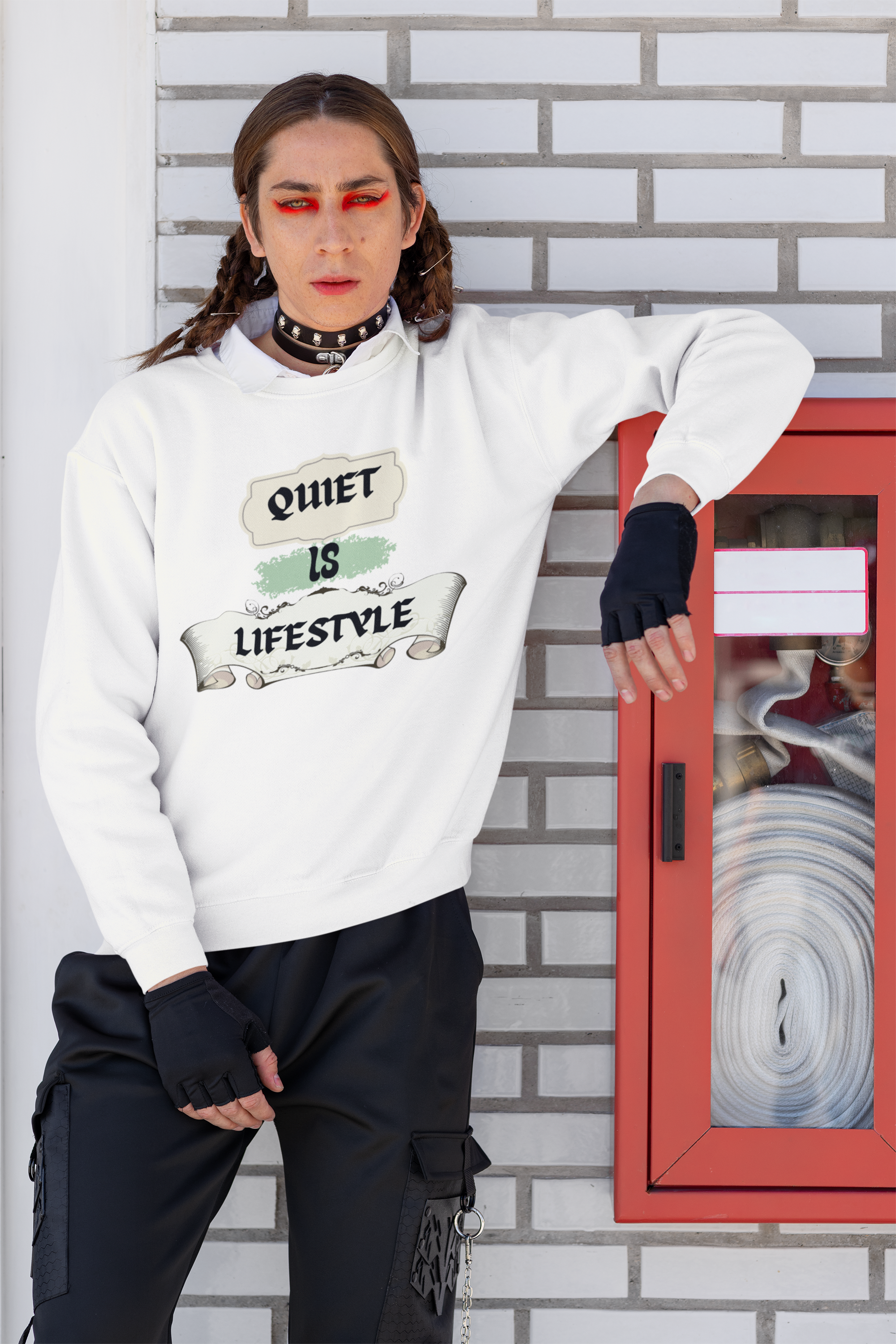 Quiet is Lifestyle, lifestyle sweater, cozy sweatshirt,  product thumbnail image