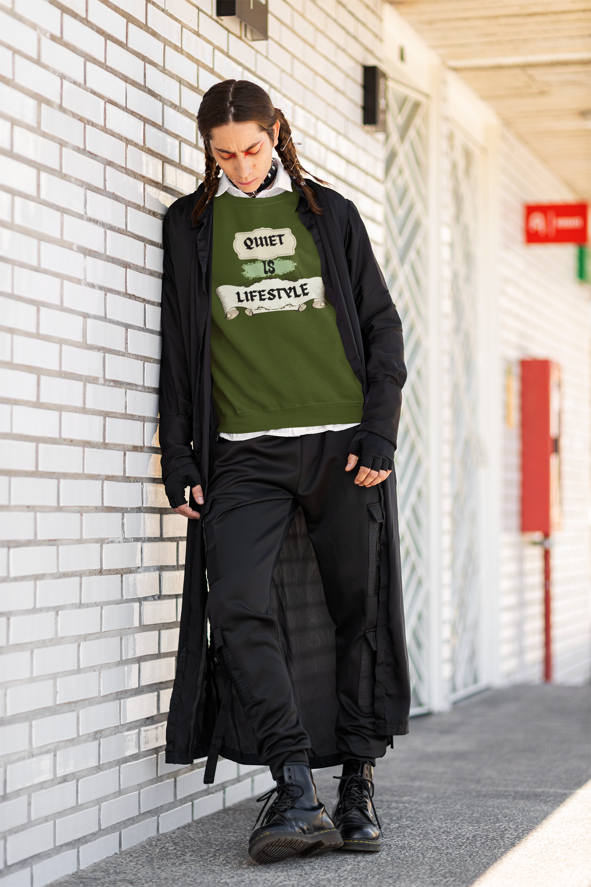 Quiet is Lifestyle, lifestyle sweater, cozy sweatshirt,  product thumbnail image