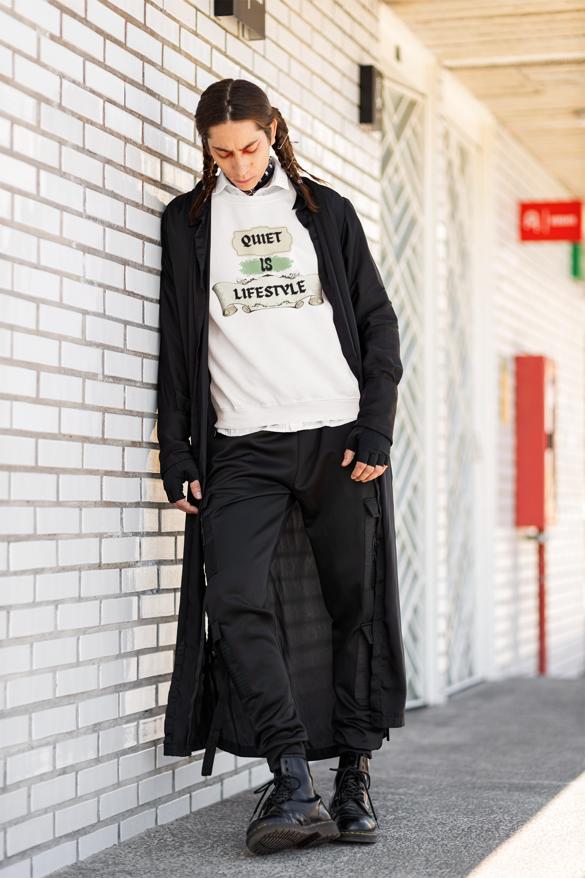 Quiet is Lifestyle, lifestyle sweater, cozy sweatshirt,  product thumbnail image