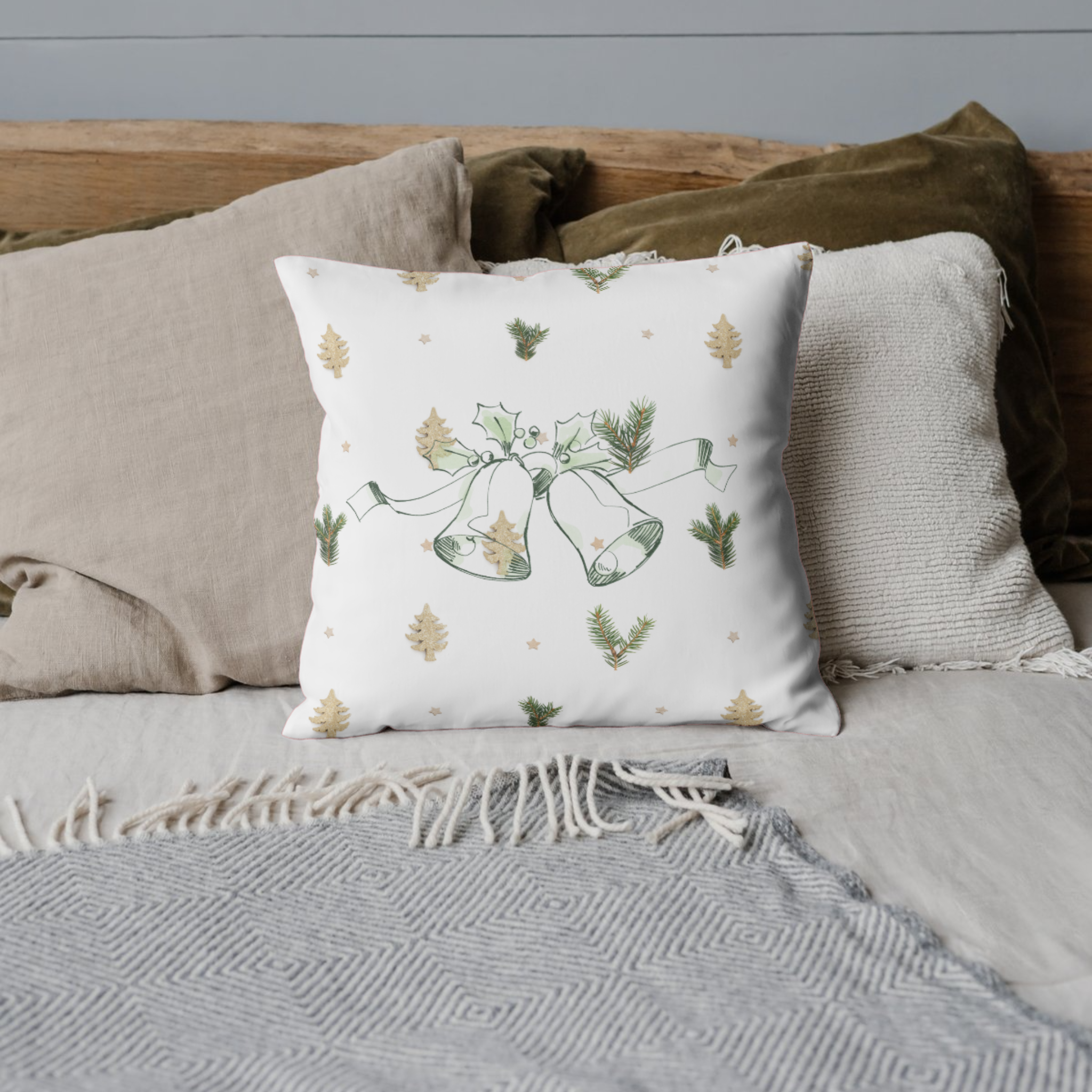 Square Pillow Festive Design product thumbnail image Square Pillow Festive Design product thumbnail image