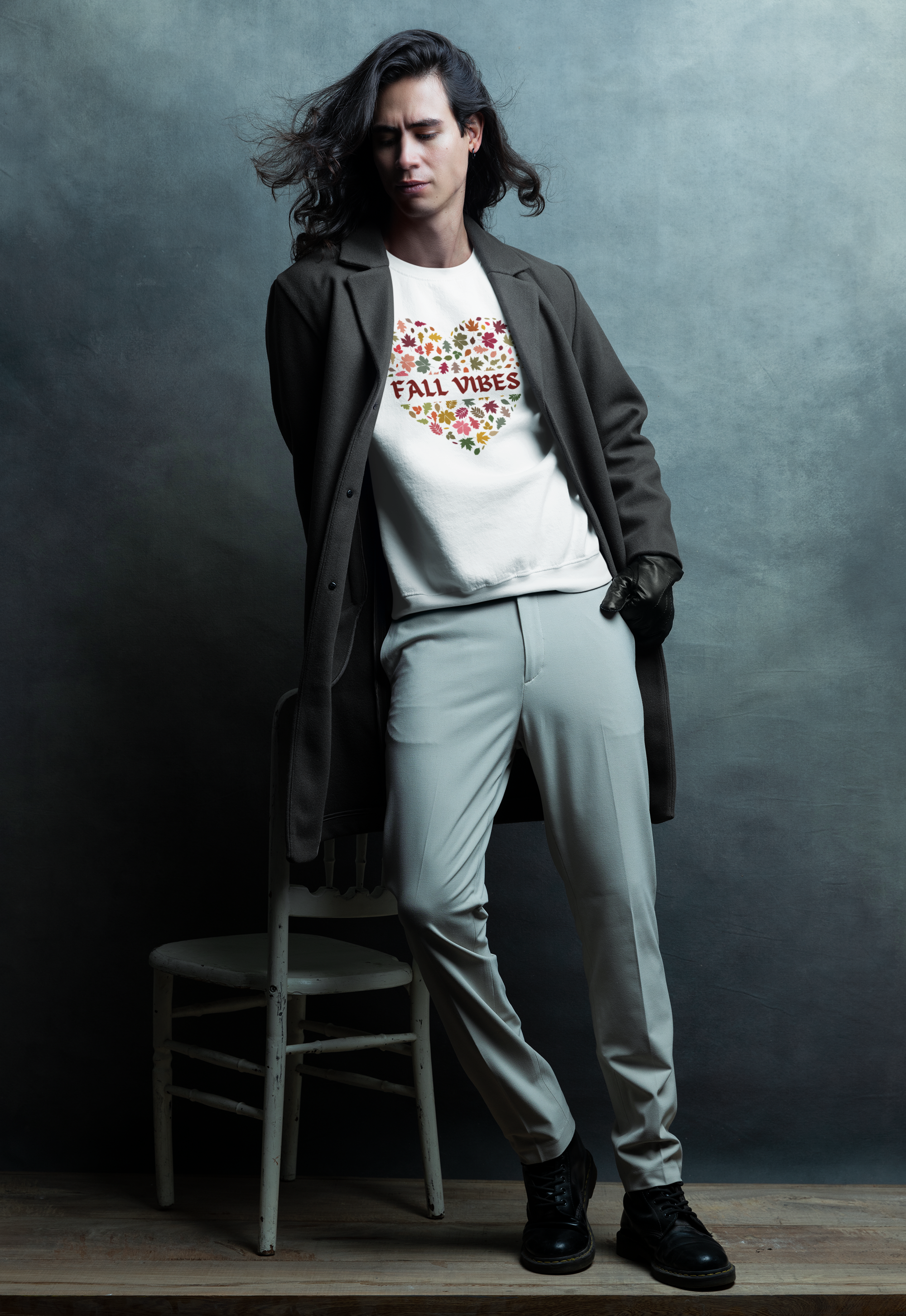 Floral Heart Crewneck Sweatshirt, Fall Vibes Sweatshirt, Flower Design Jumper, Cozy Sweatshirt, Unisex Floral Sweater, Autumn Pullover product thumbnail image