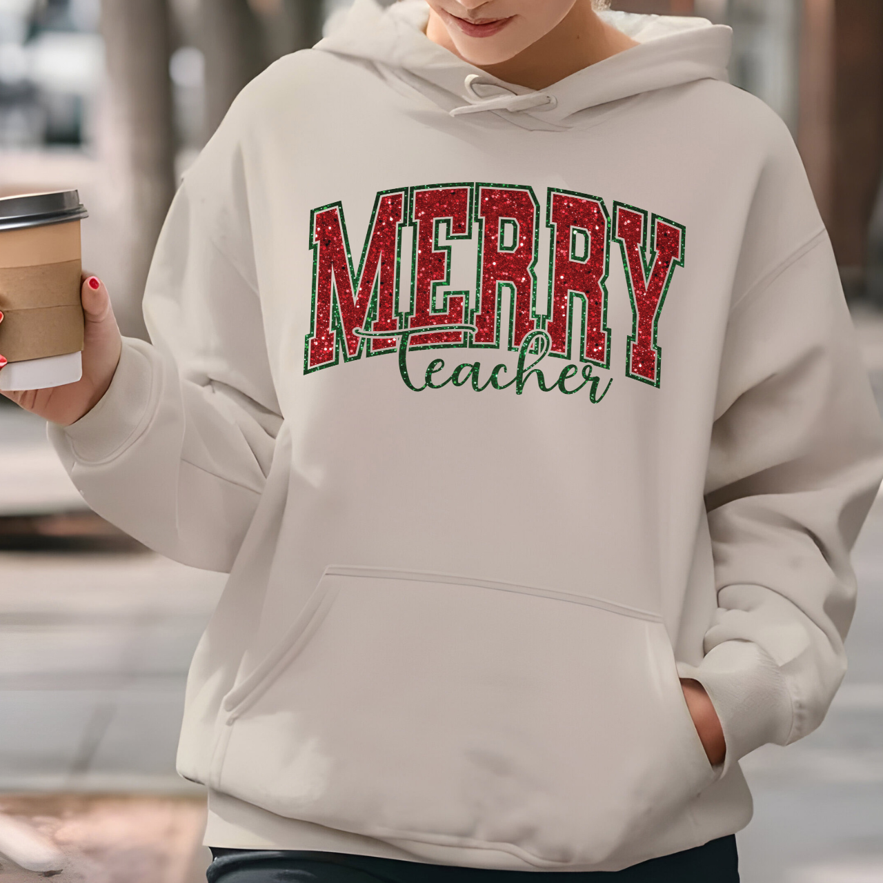 🔔 Merry Teacher Hoodie