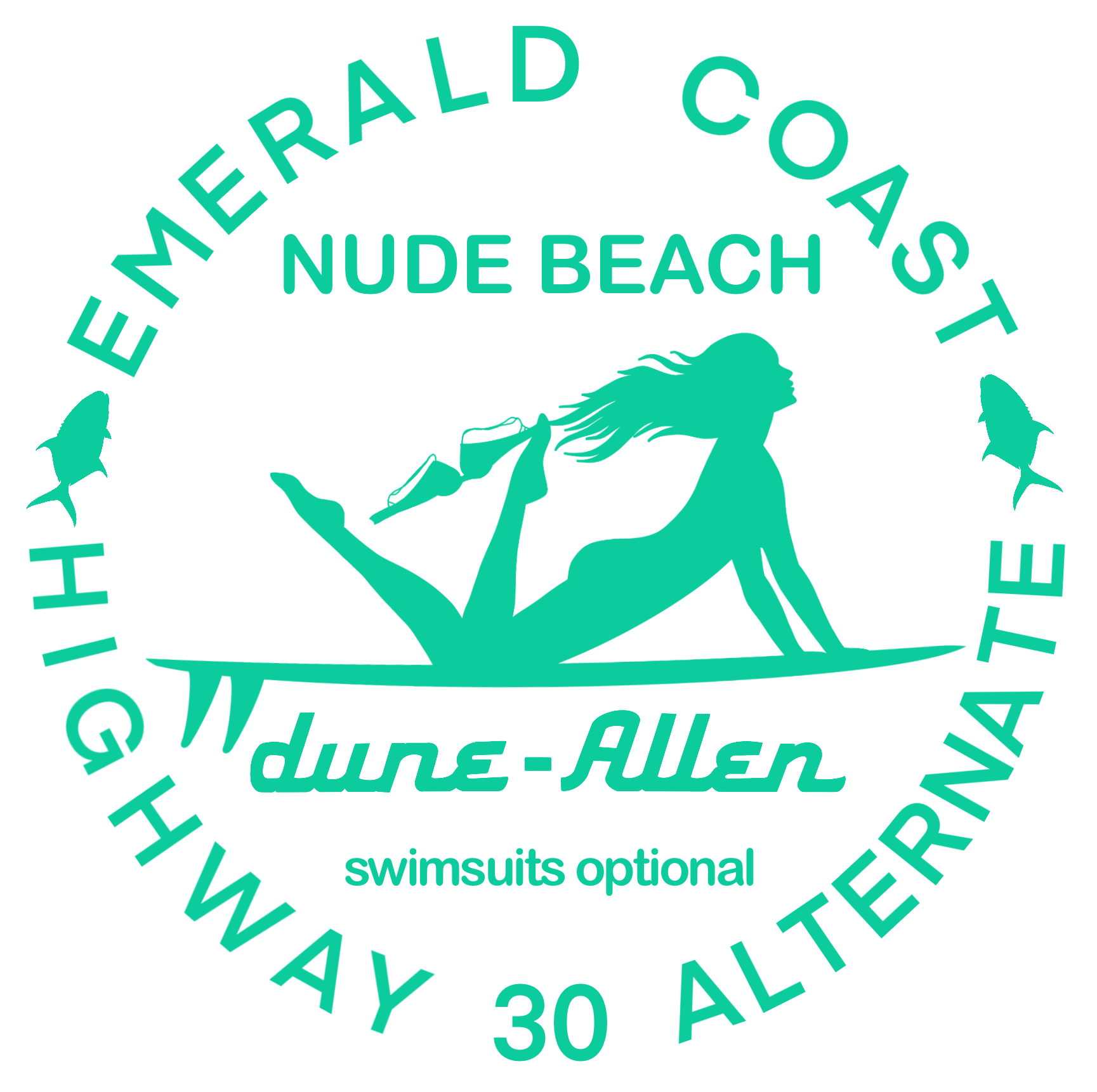30A Nude Beach Dune Allen (EMERALD) - Unisex Triblend Tee 30A Nude Beach Dune Allen (EMERALD) - Unisex Triblend Tee