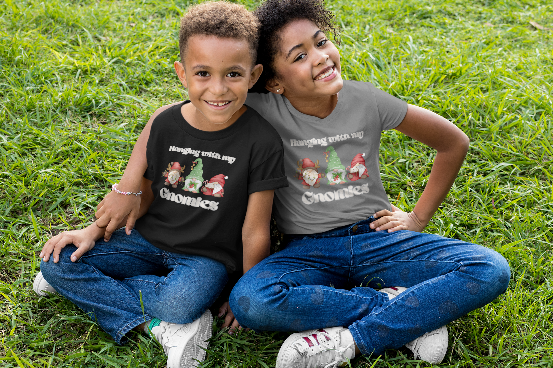 Kids 'Hanging with my Gnomies' Unisex Tee product thumbnail image Kids 'Hanging with my Gnomies' Unisex Tee product thumbnail image