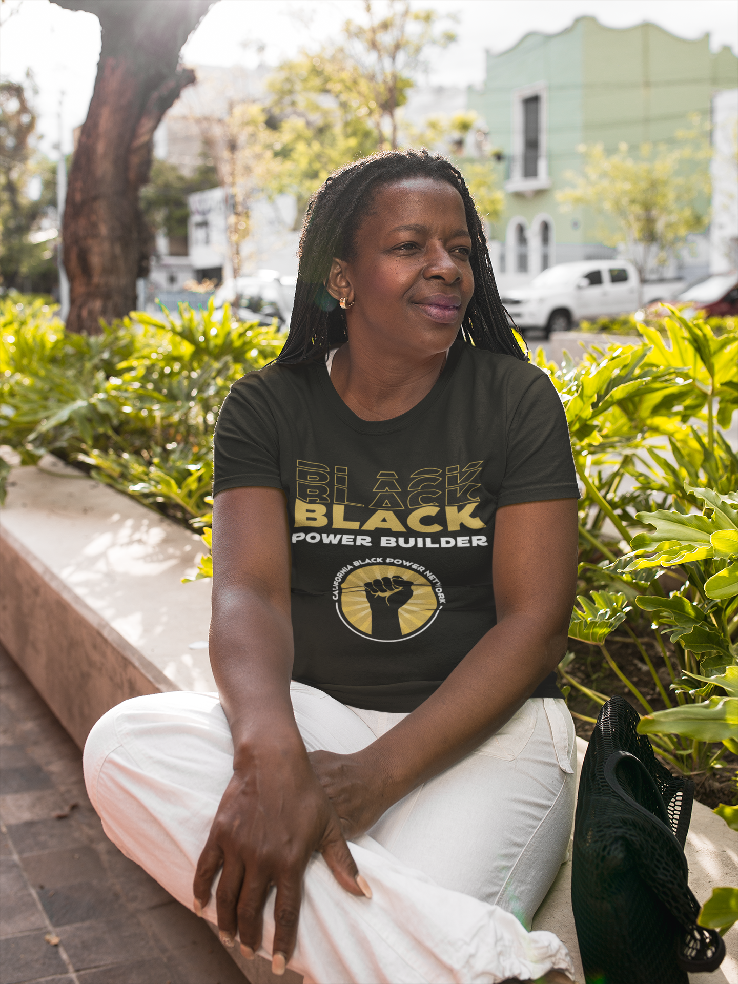 Black Power Builder Cotton Crew Tee product thumbnail image Black Power Builder Cotton Crew Tee product thumbnail image