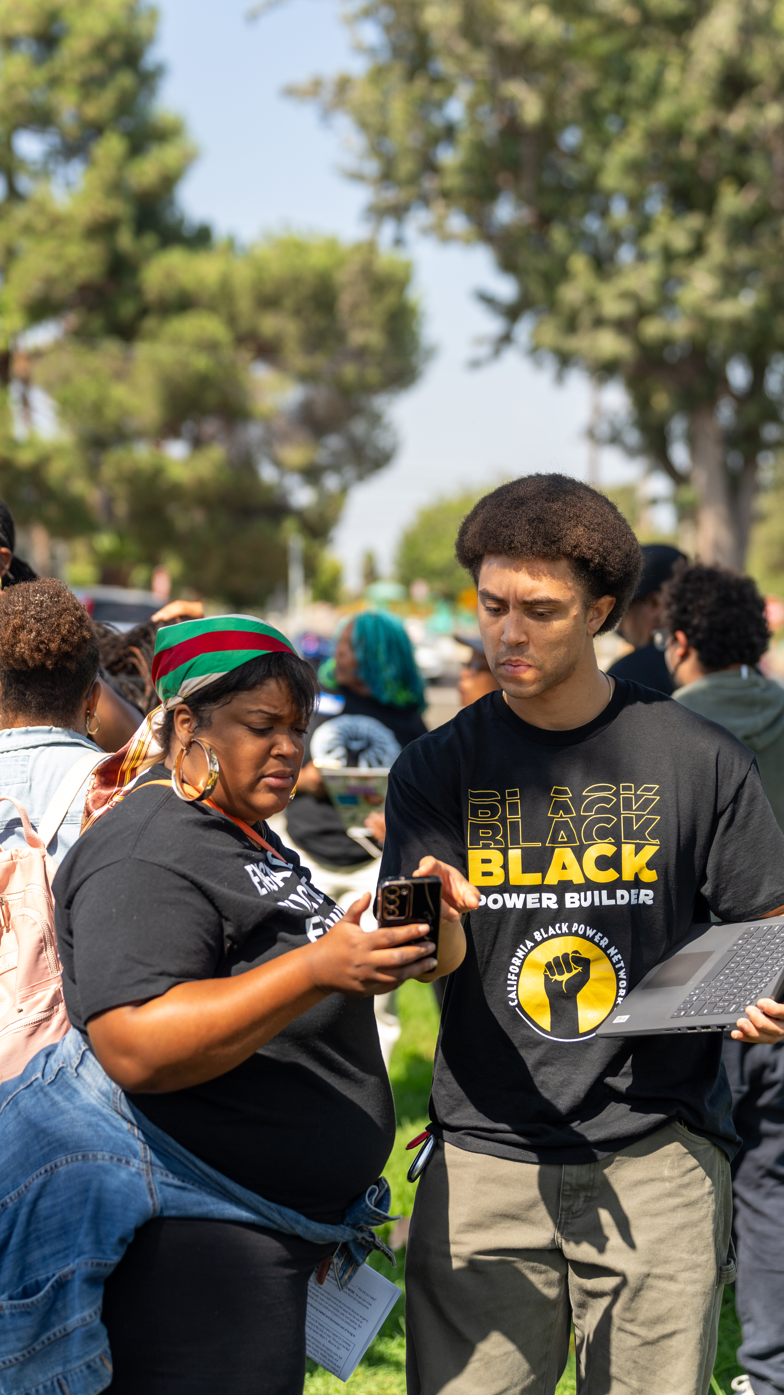 Black Power Builder Cotton Crew Tee product thumbnail image