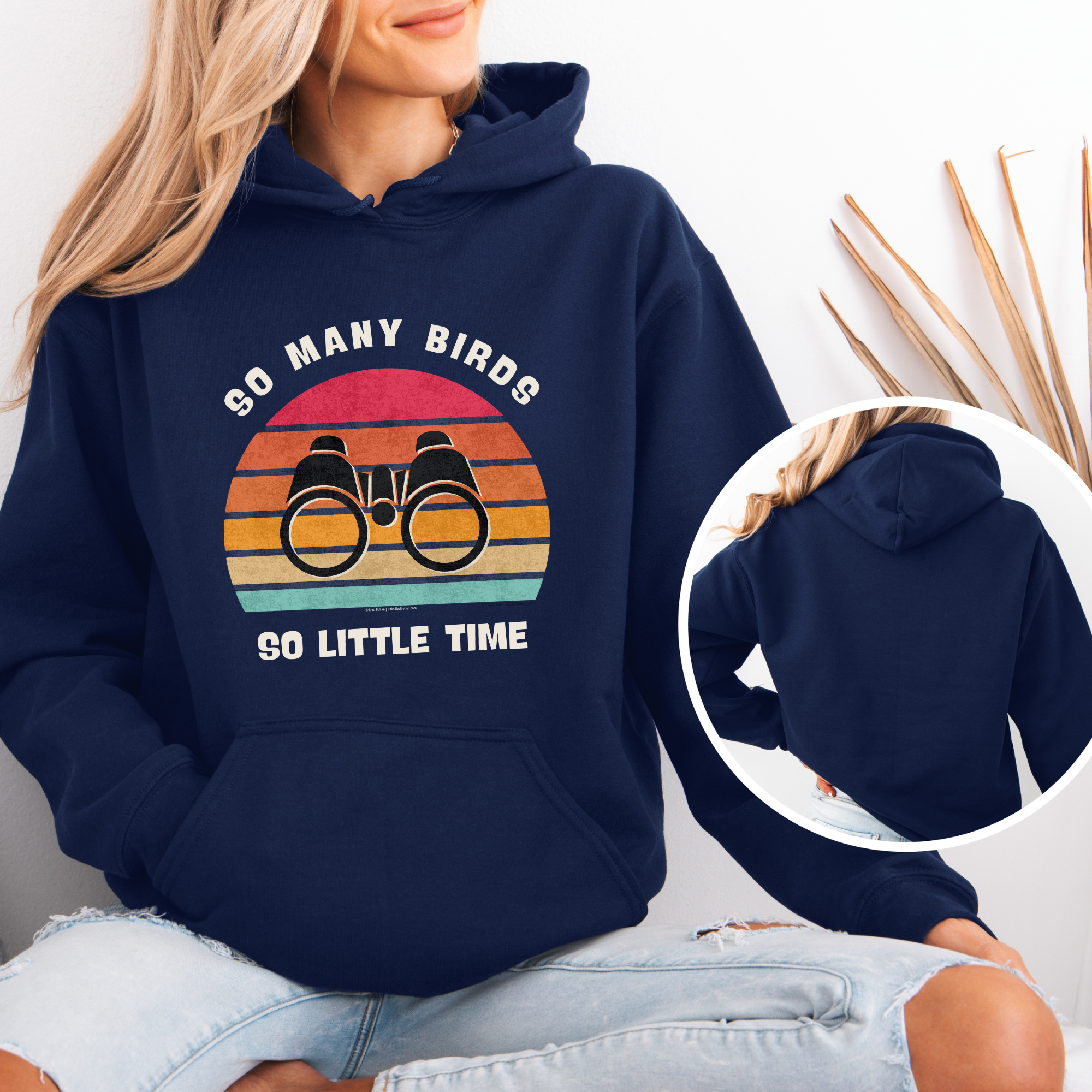 Funny Bird Watching Hoodie Sweatshirt | So Many Birds So Little Time Design | Unisex Birdwatcher Gift for Nature Lovers product thumbnail image Funny Bird Watching Hoodie Sweatshirt | So Many Birds So Little Time Design | Unisex Birdwatcher Gift for Nature Lovers product thumbnail image