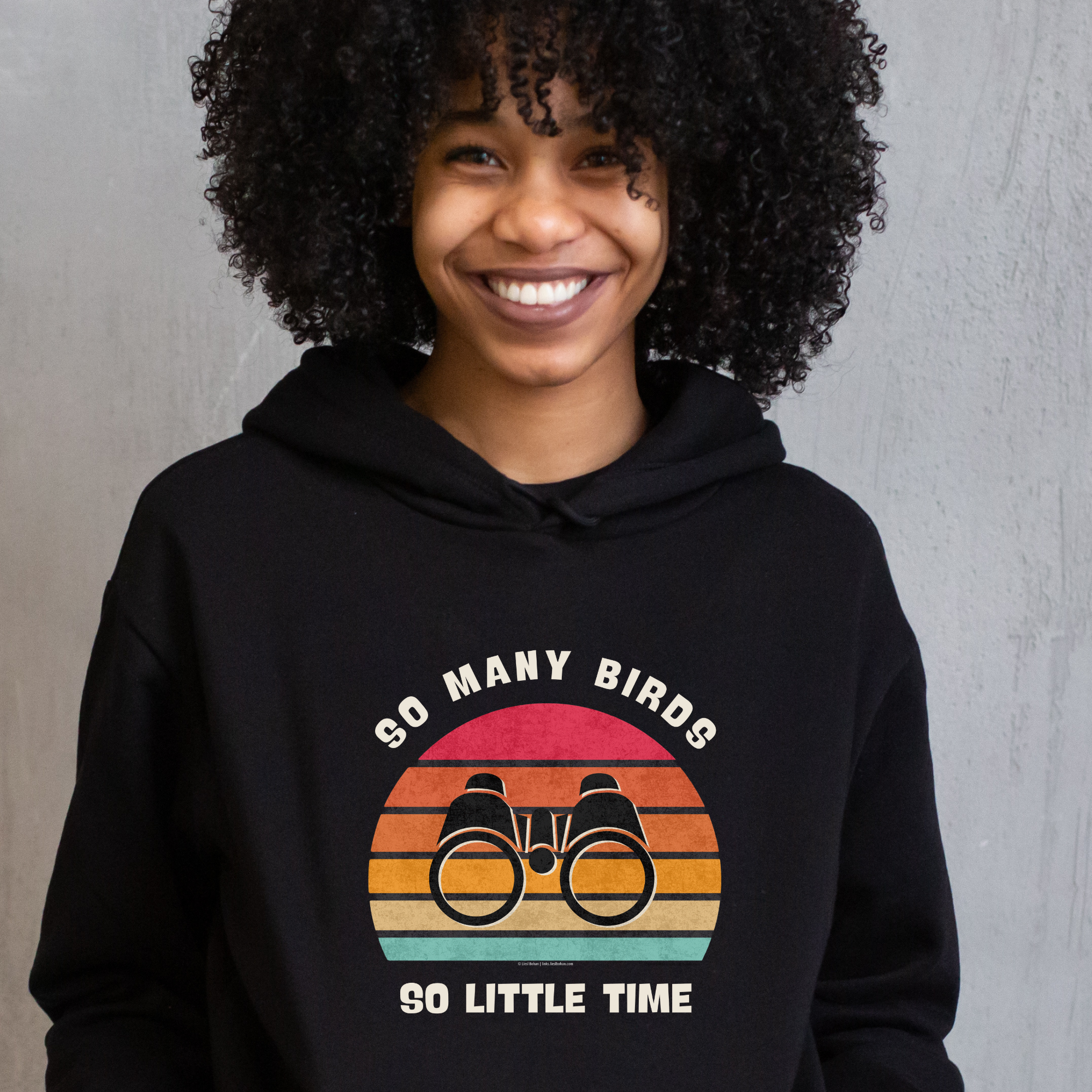 Funny Bird Watching Hoodie Sweatshirt | So Many Birds So Little Time Design | Unisex Birdwatcher Gift for Nature Lovers product thumbnail image