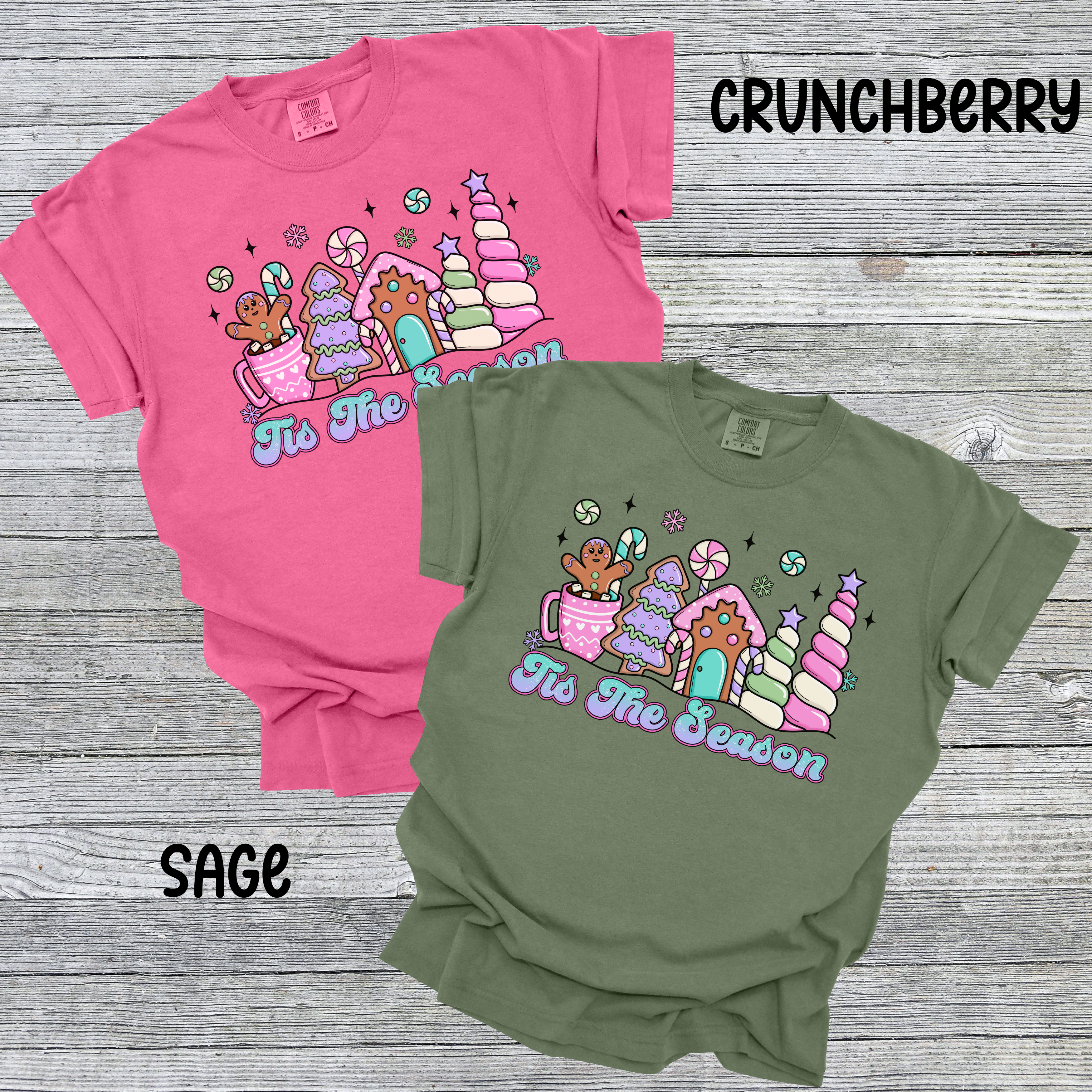Tis the Season Tee, Candy Christmas, Candyland, Comfort Colors