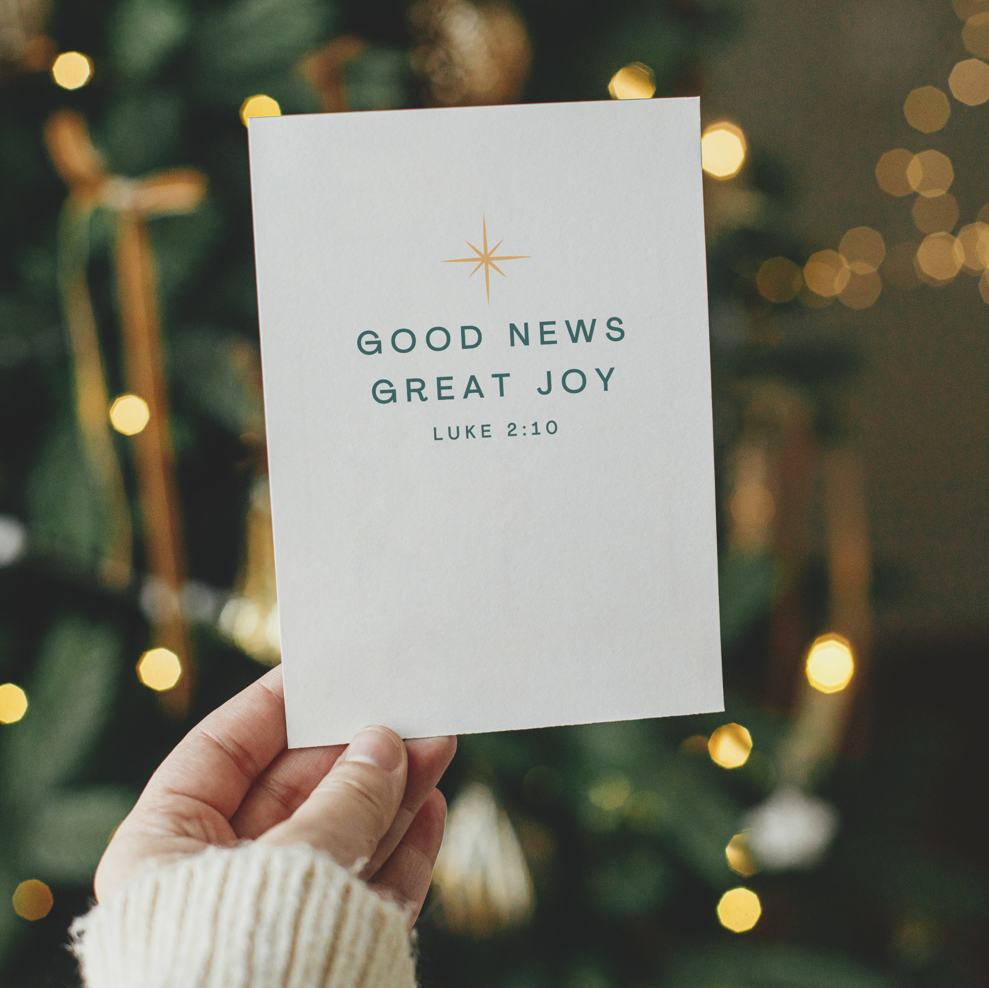 Good News Great Joy Greeting Cards (1 or 10-pcs) Good News Great Joy Greeting Cards (1 or 10-pcs)