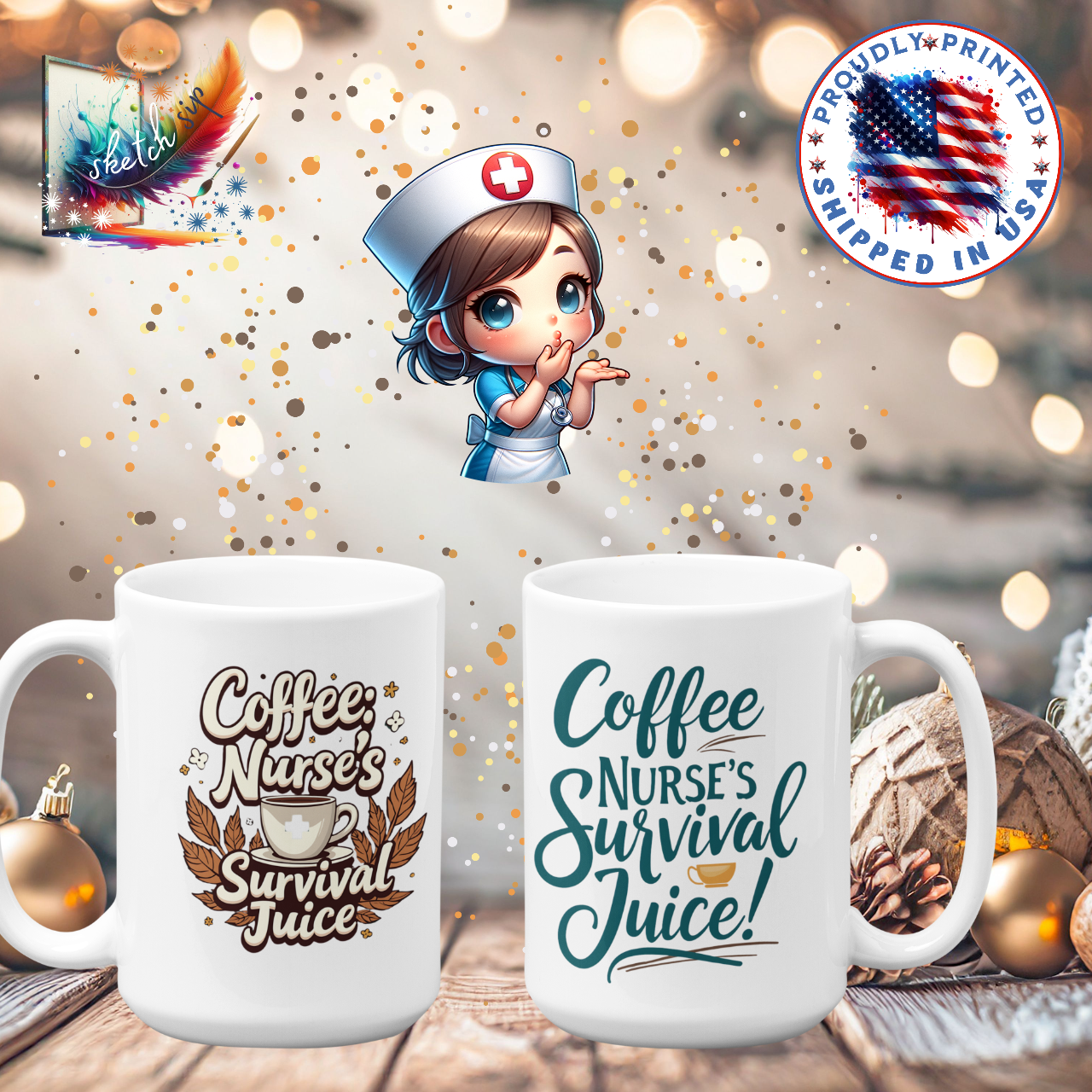 Coffee Nurse Mug - 11oz / 15oz Ceramic product thumbnail image Coffee Nurse Mug - 11oz / 15oz Ceramic product thumbnail image