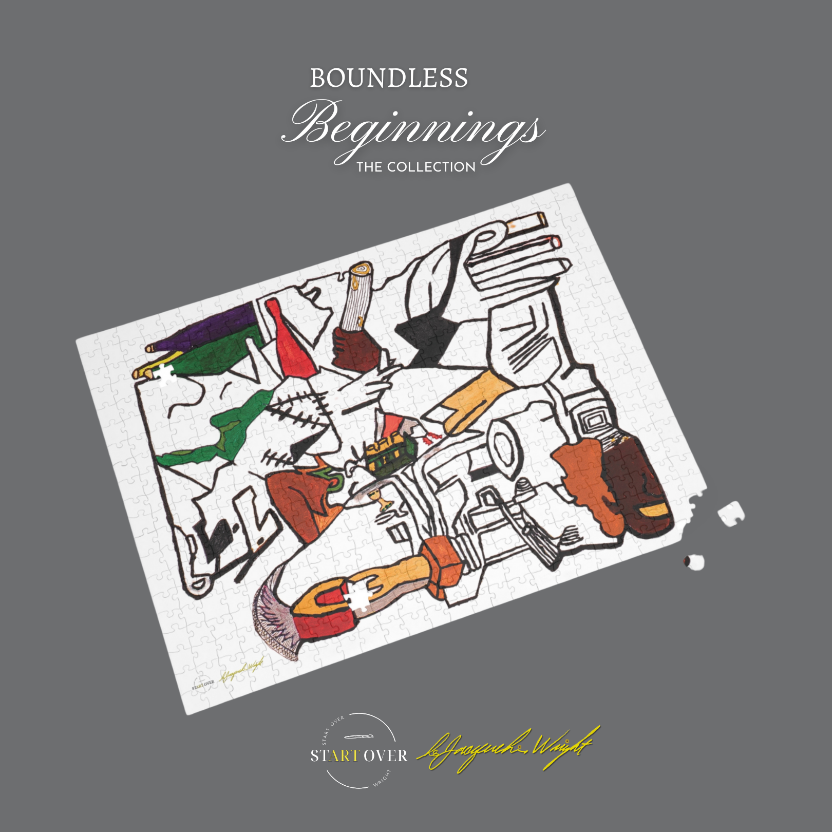 "Abstract Harmony" Puzzle | 500 &amp; 1000-pc Set | Boundless Beginnings Collection | Limited Edition Holiday Gifts product thumbnail image